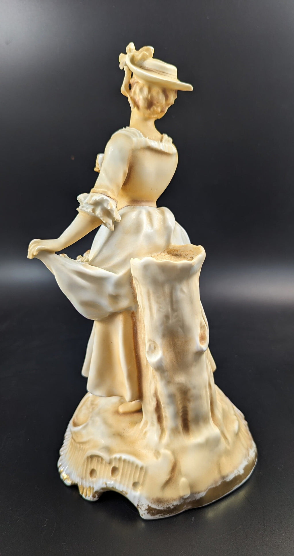 Parian (Biscuit Porcelain)  Woman Figurine by Sitzendorf, c.1887-1900.