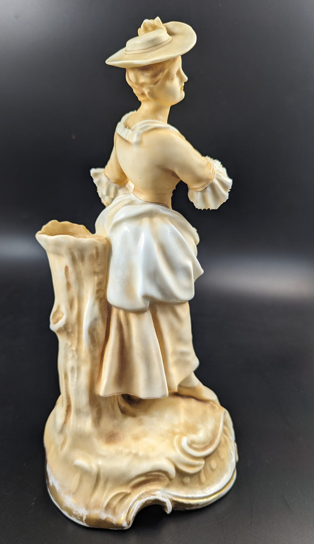 Parian (Biscuit Porcelain)  Woman Figurine by Sitzendorf, c.1887-1900.