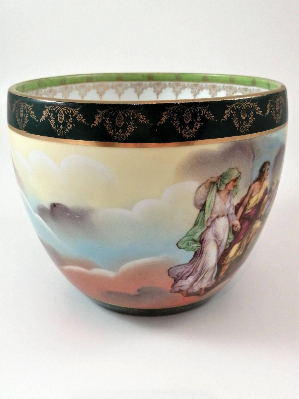 Rare Bowl with Classical Scenes by ROYAL VIENNA, c. 1790