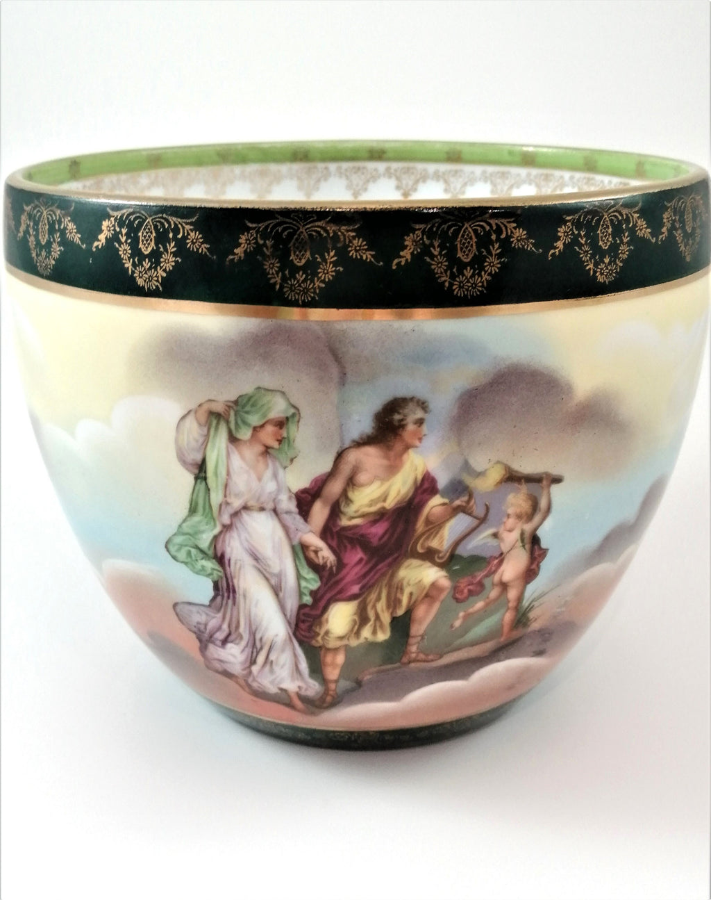 Rare Bowl with Classical Scenes by ROYAL VIENNA, c. 1790
