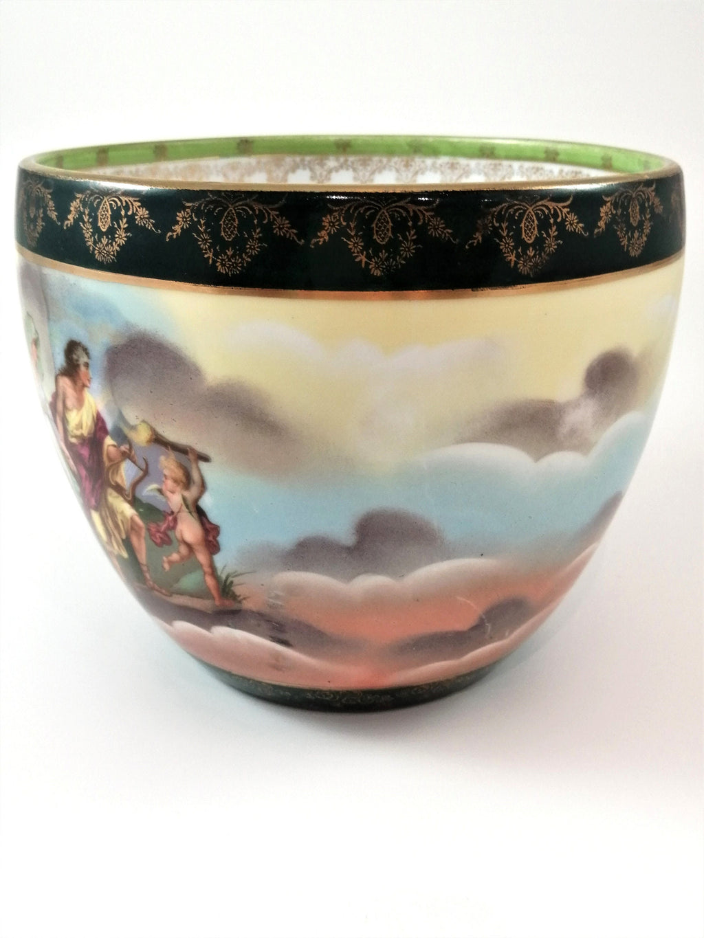 Rare Bowl with Classical Scenes by ROYAL VIENNA, c. 1790