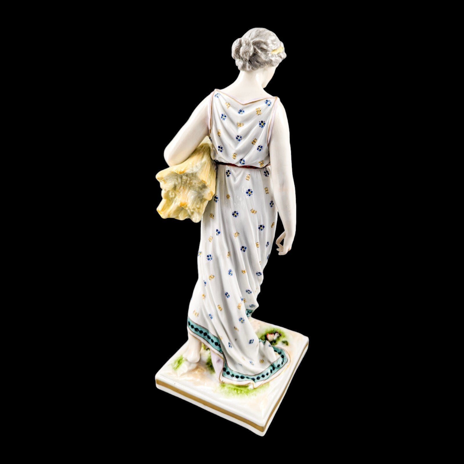 Frankenthal style  allegorical figurine  symbolizing Autumn
