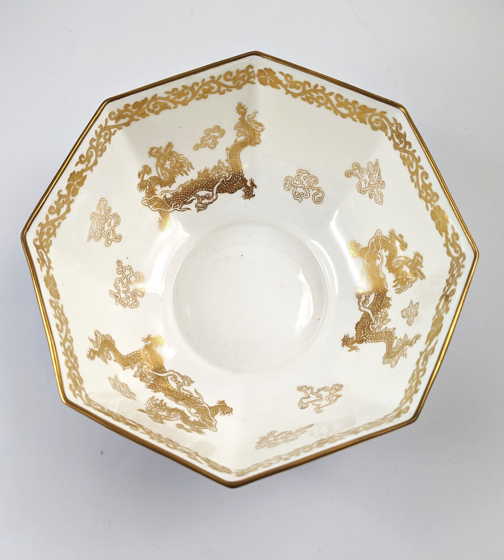Wedgwood large octagonal  bowl "Celestial Dragon"  Daisy Makeig Jones ,с.1920