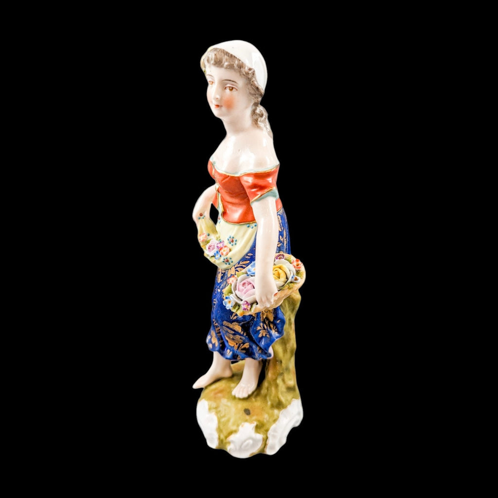 Antique Sitzendorf porcelain figurine ,Late 19th century