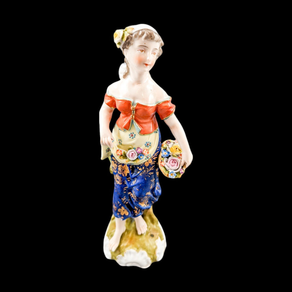 Antique Sitzendorf porcelain figurine ,Late 19th century