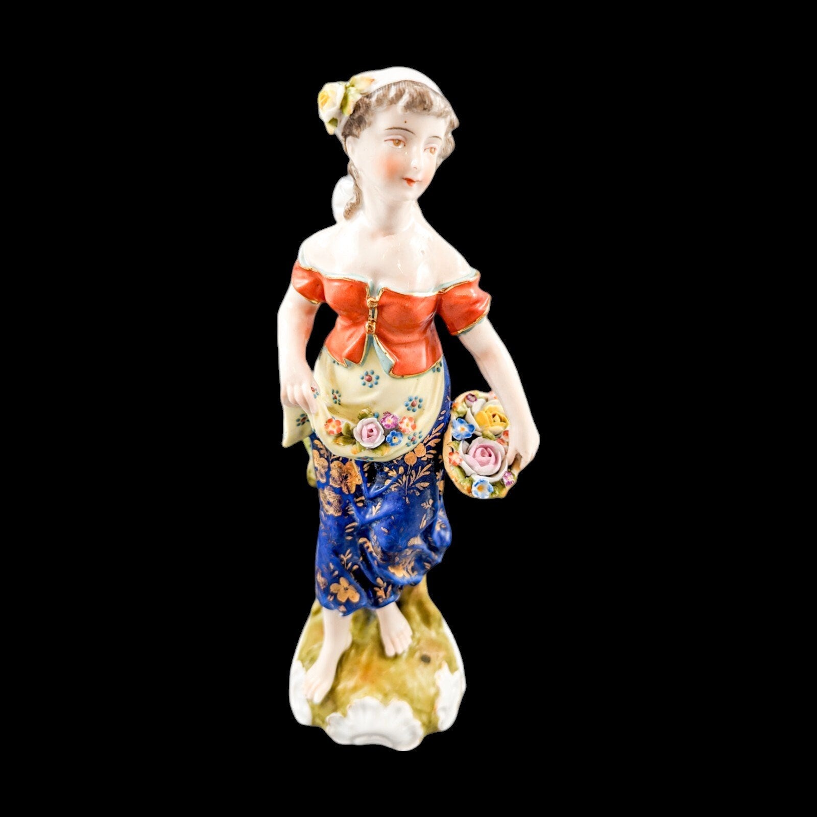 Antique Sitzendorf porcelain figurine ,Late 19th century