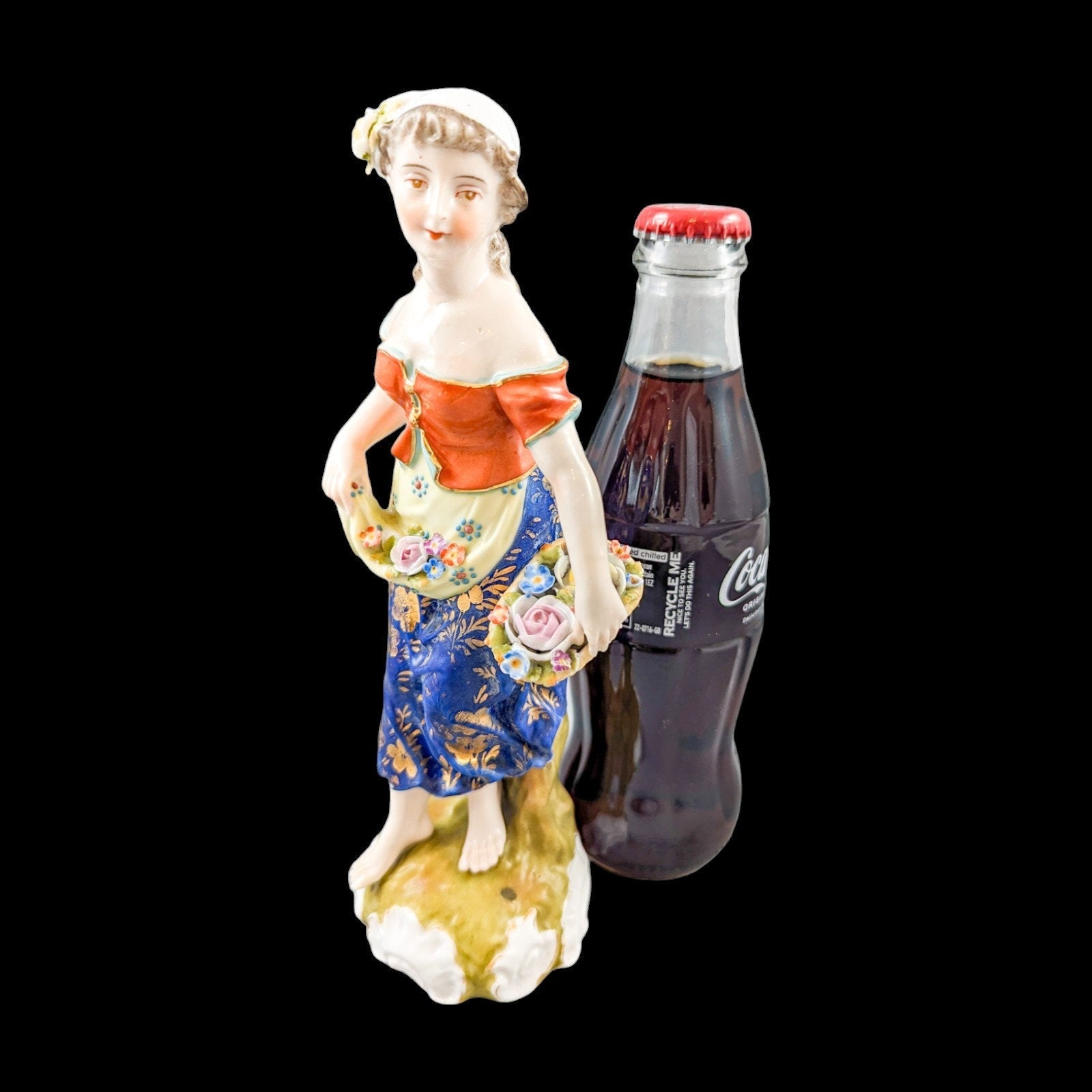 Antique Sitzendorf porcelain figurine ,Late 19th century