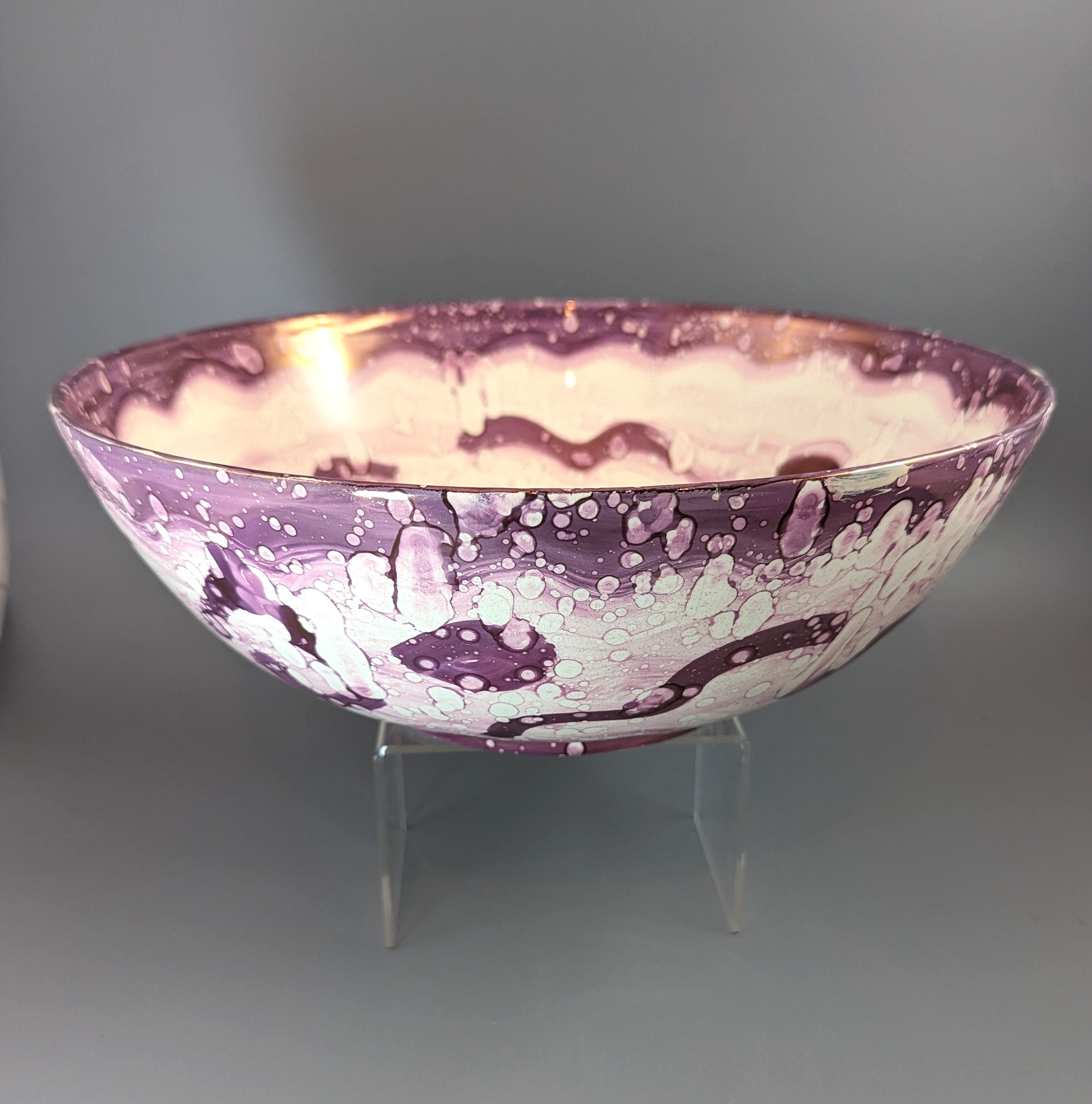 Sunderland Pink Lustre Large Bowl with transfer ‘Ship Caroline’, c. 1899.