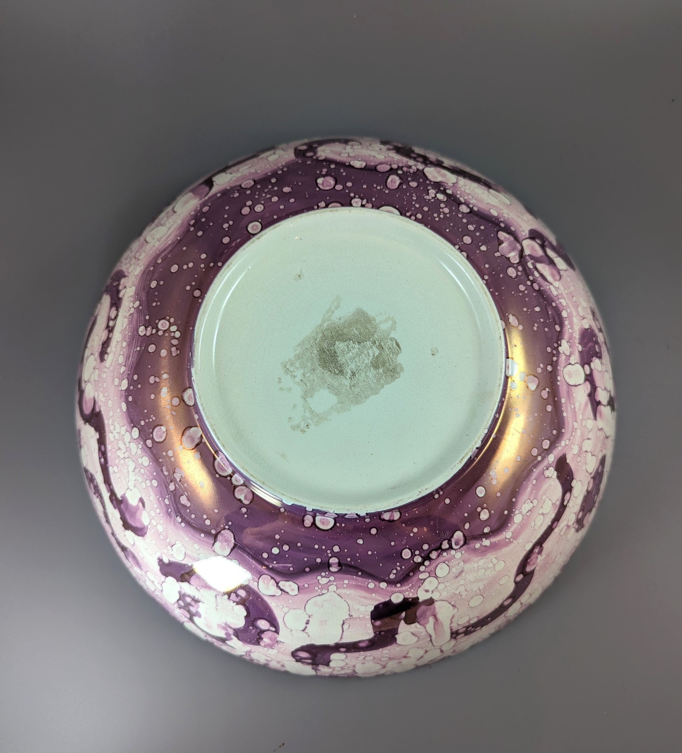 Sunderland Pink Lustre Large Bowl with transfer ‘Ship Caroline’, c. 1899.
