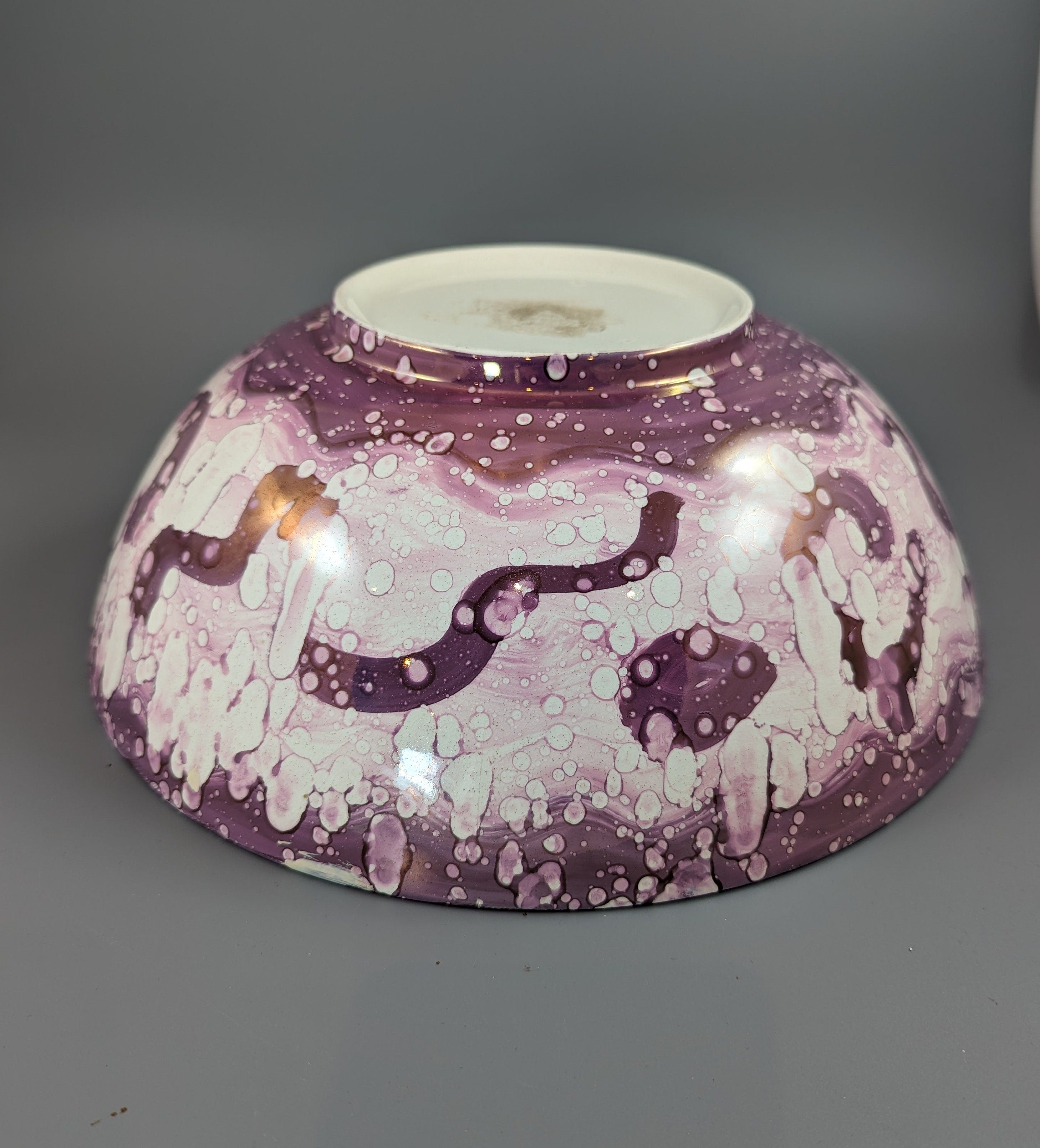 Sunderland Pink Lustre Large Bowl with transfer ‘Ship Caroline’, c. 1899.