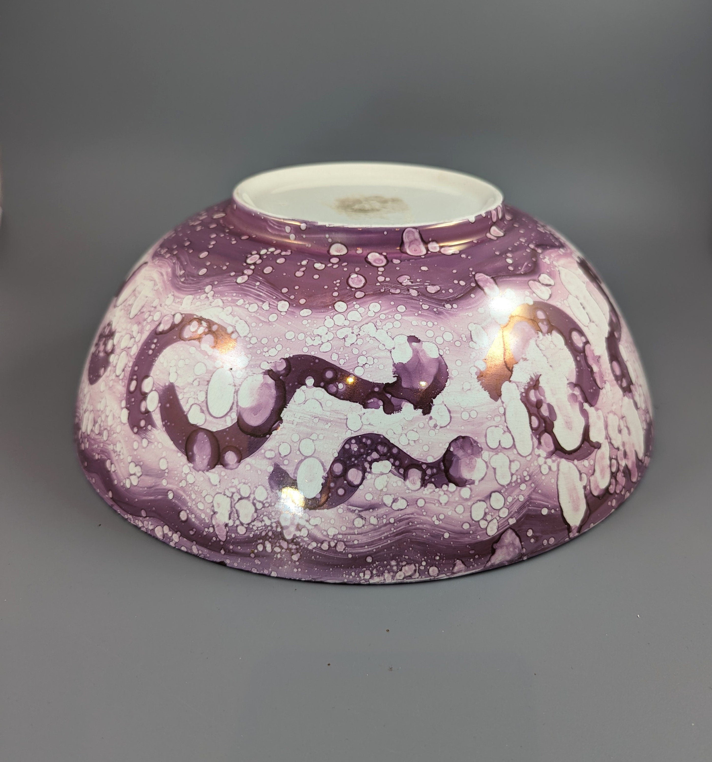 Sunderland Pink Lustre Large Bowl with transfer ‘Ship Caroline’, c. 1899.