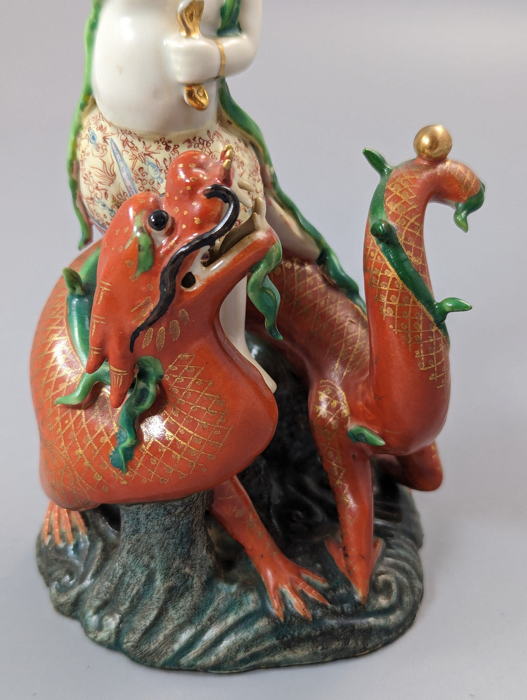 Chinese famille-rose figure of Nezha, c.19 th