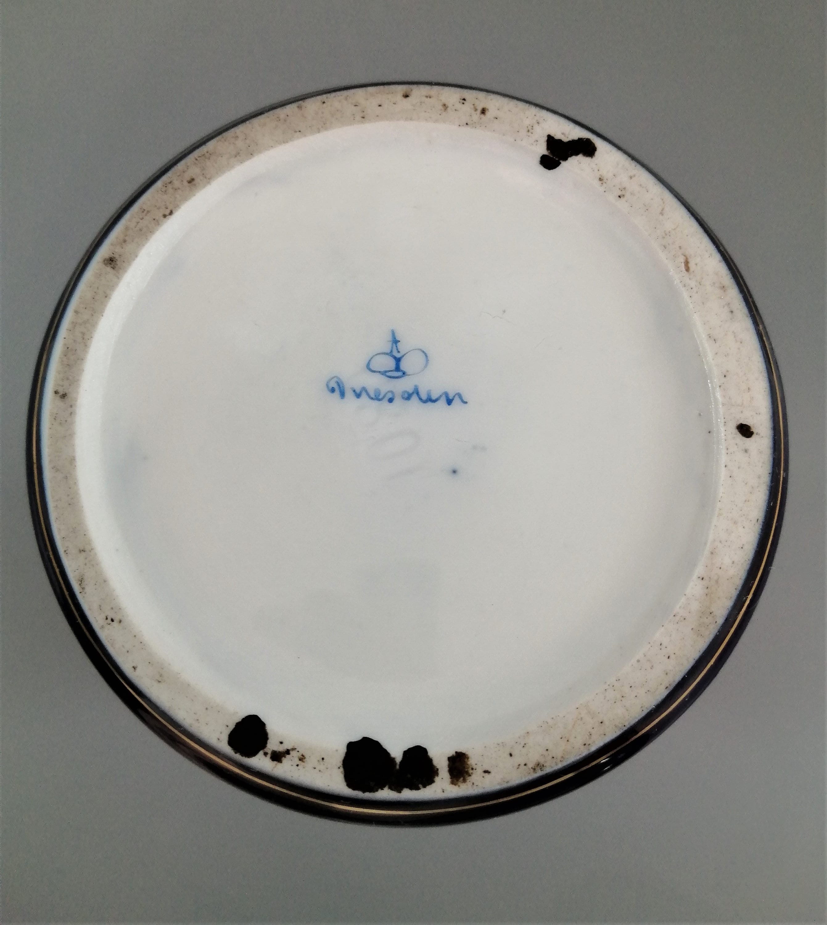Donath & Co, Dresden, 2 cobalt vases, late 19th century