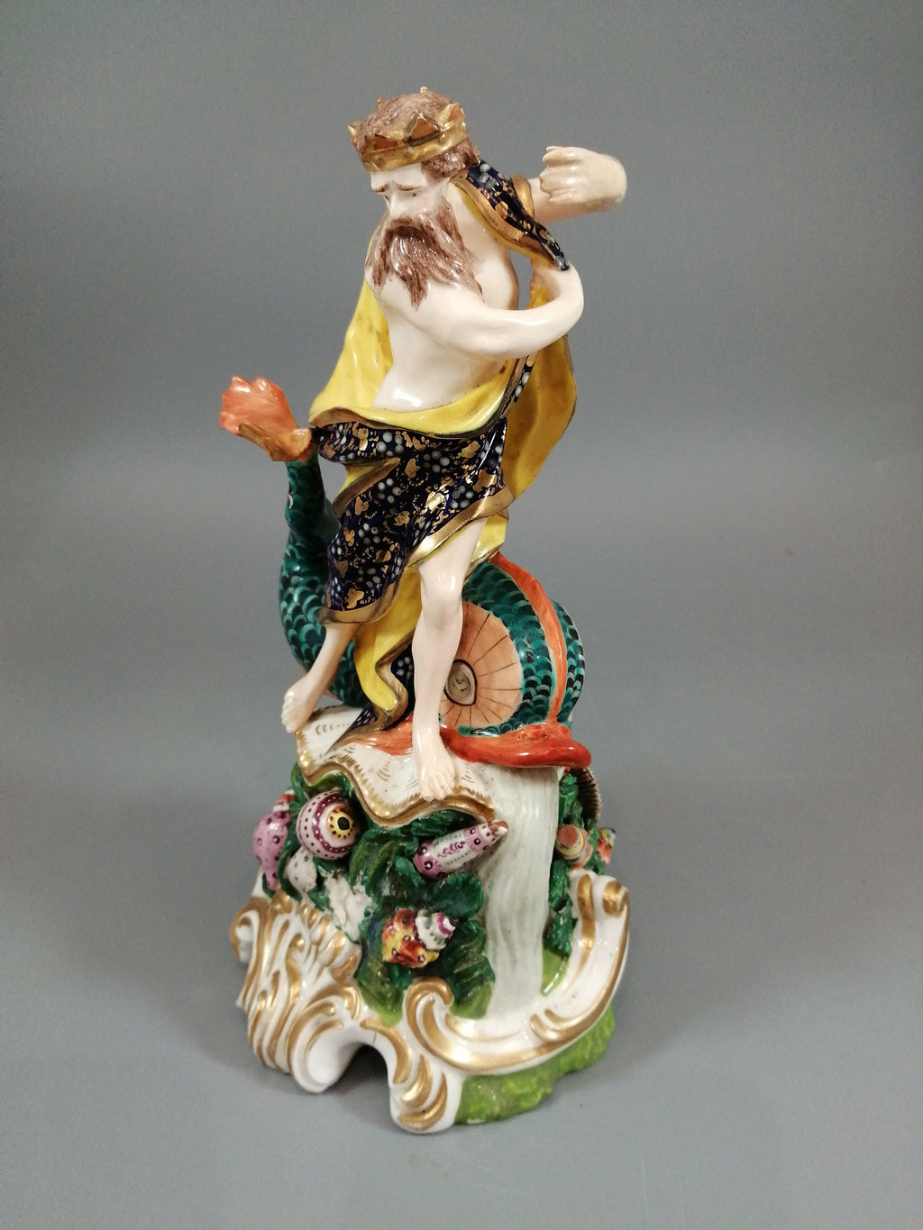 Derby porcelain figure of Neptune,Bloor period ,c.1830