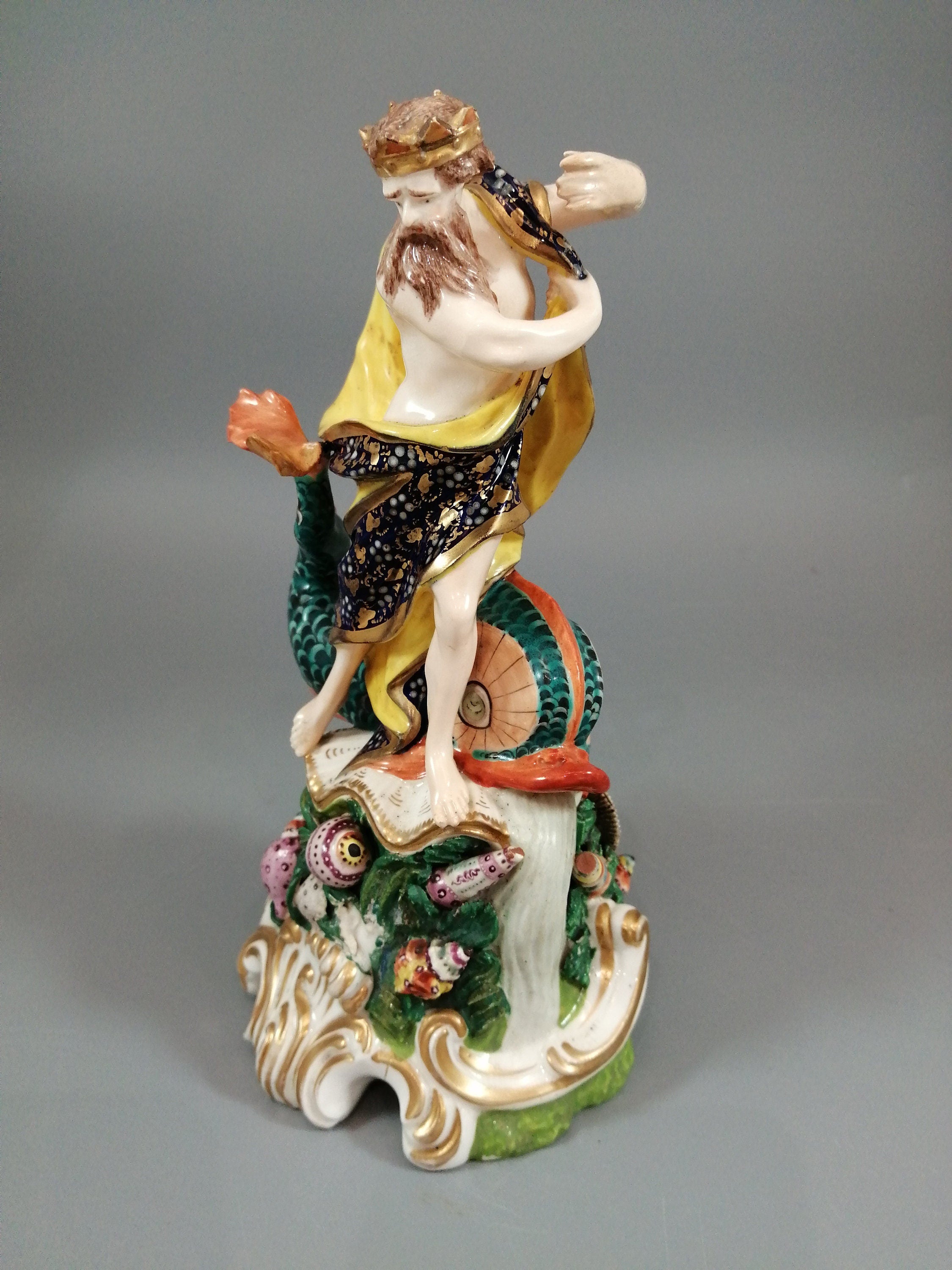 Derby porcelain figure of Neptune,Bloor period ,c.1830