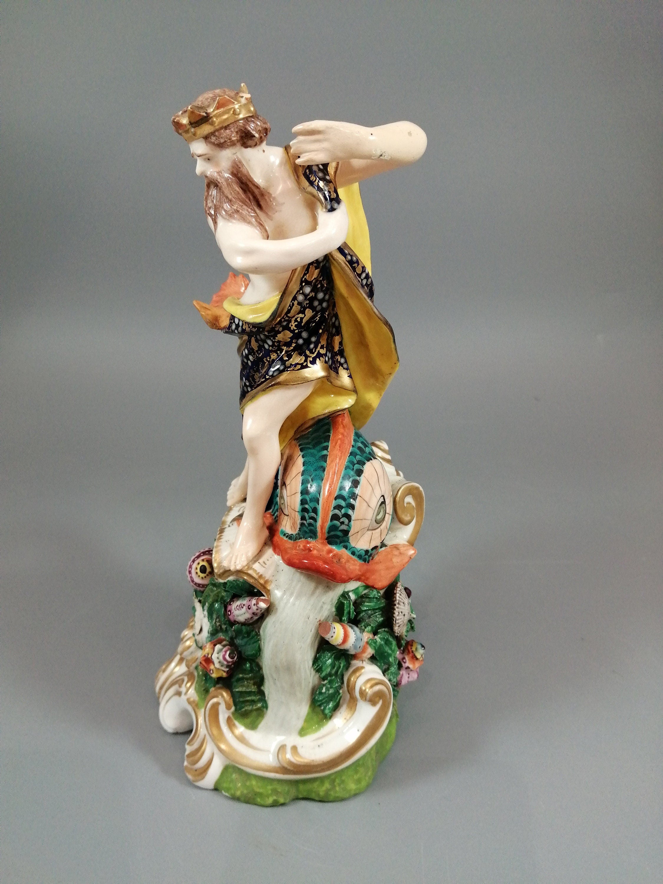 Derby porcelain figure of Neptune,Bloor period ,c.1830