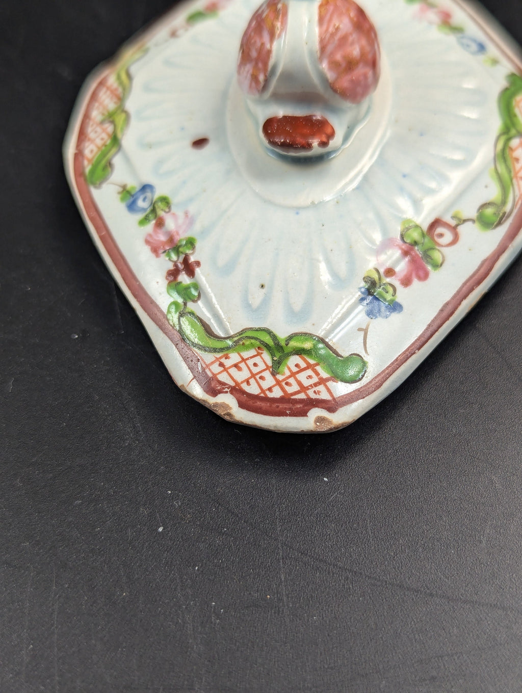 Antique octagonal Teapot by Thomas Harley, Staffordshire, c. 1805.Rare