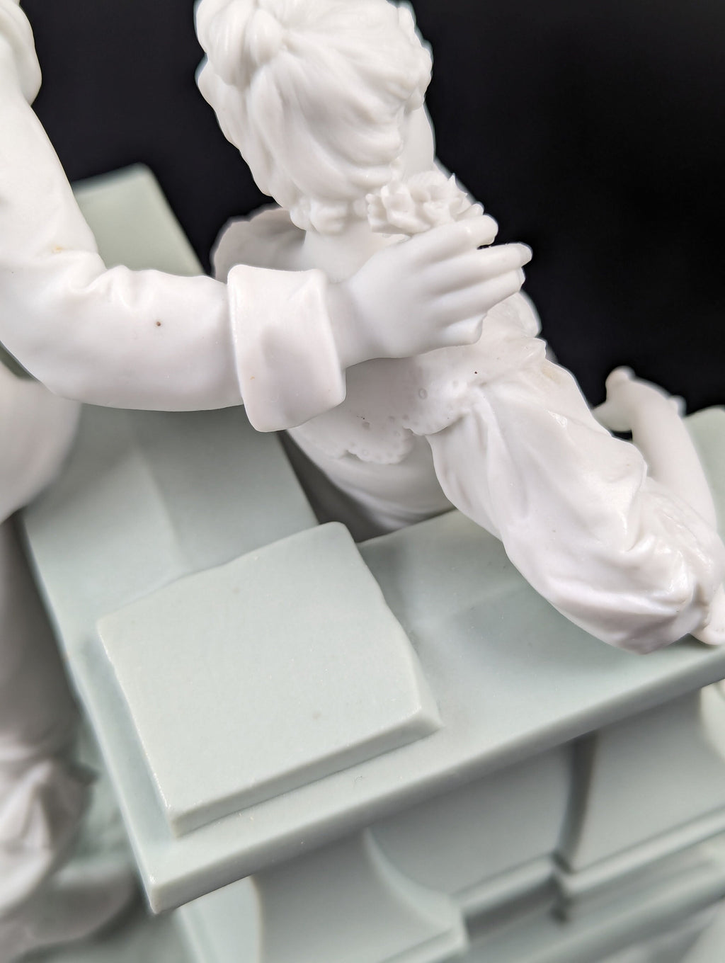 Parian biscuit figurine  by Triebner Ens & Co, Volkstedt, c. 1894-1900.