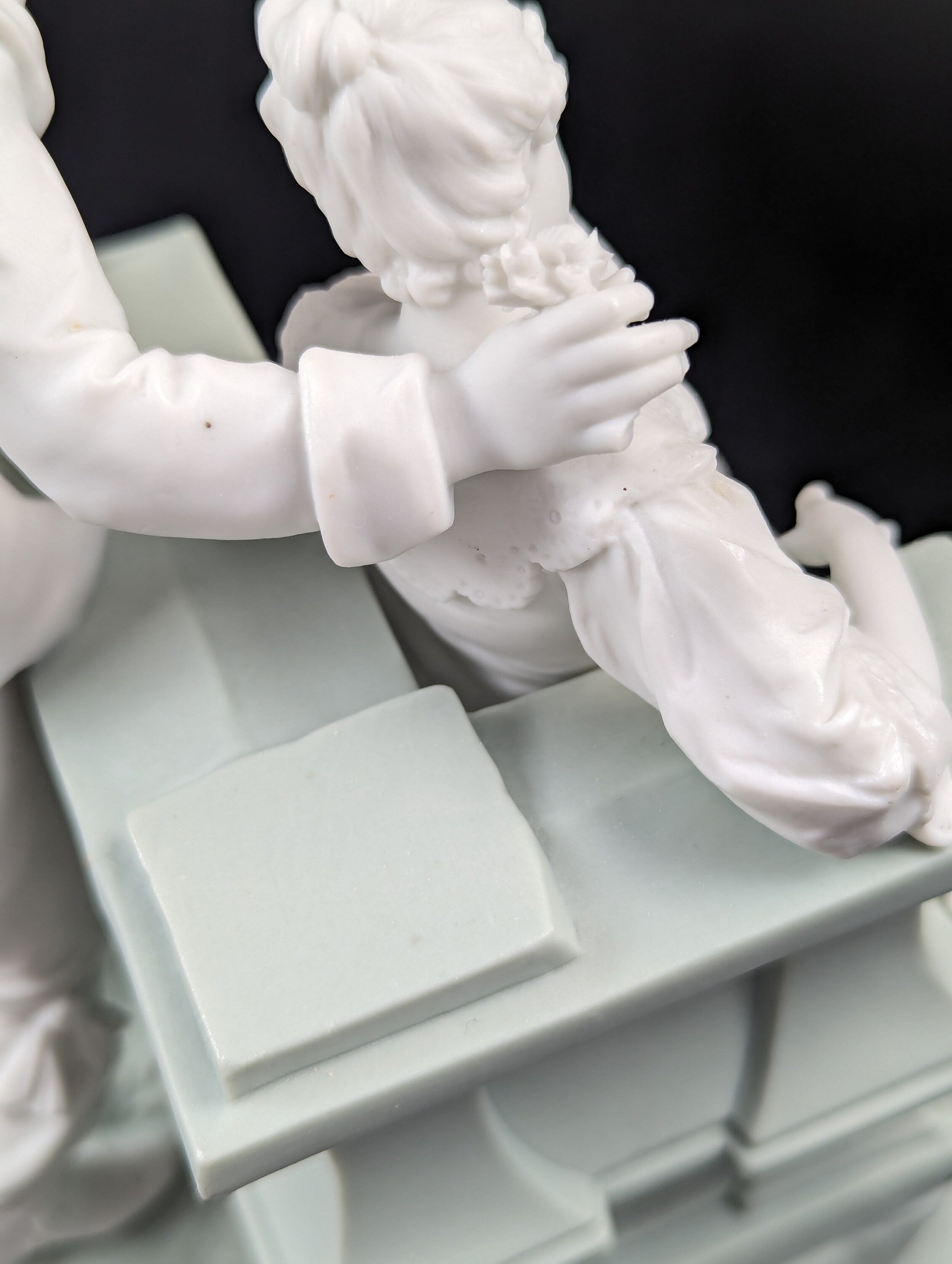Parian biscuit figurine  by Triebner Ens & Co, Volkstedt, c. 1894-1900.