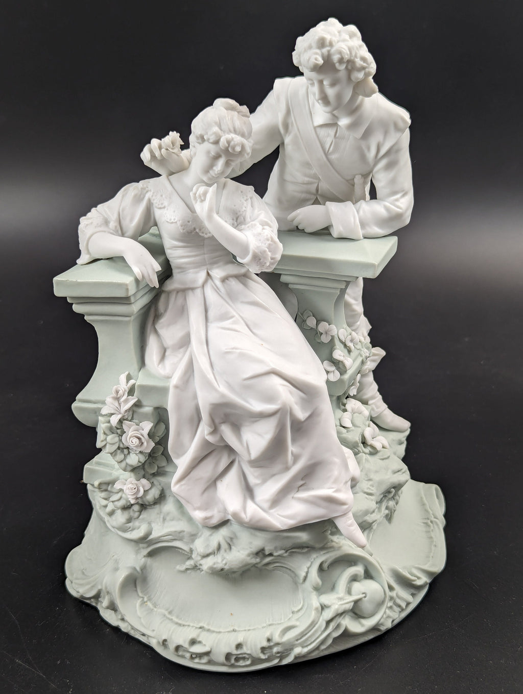 Parian biscuit figurine  by Triebner Ens & Co, Volkstedt, c. 1894-1900.