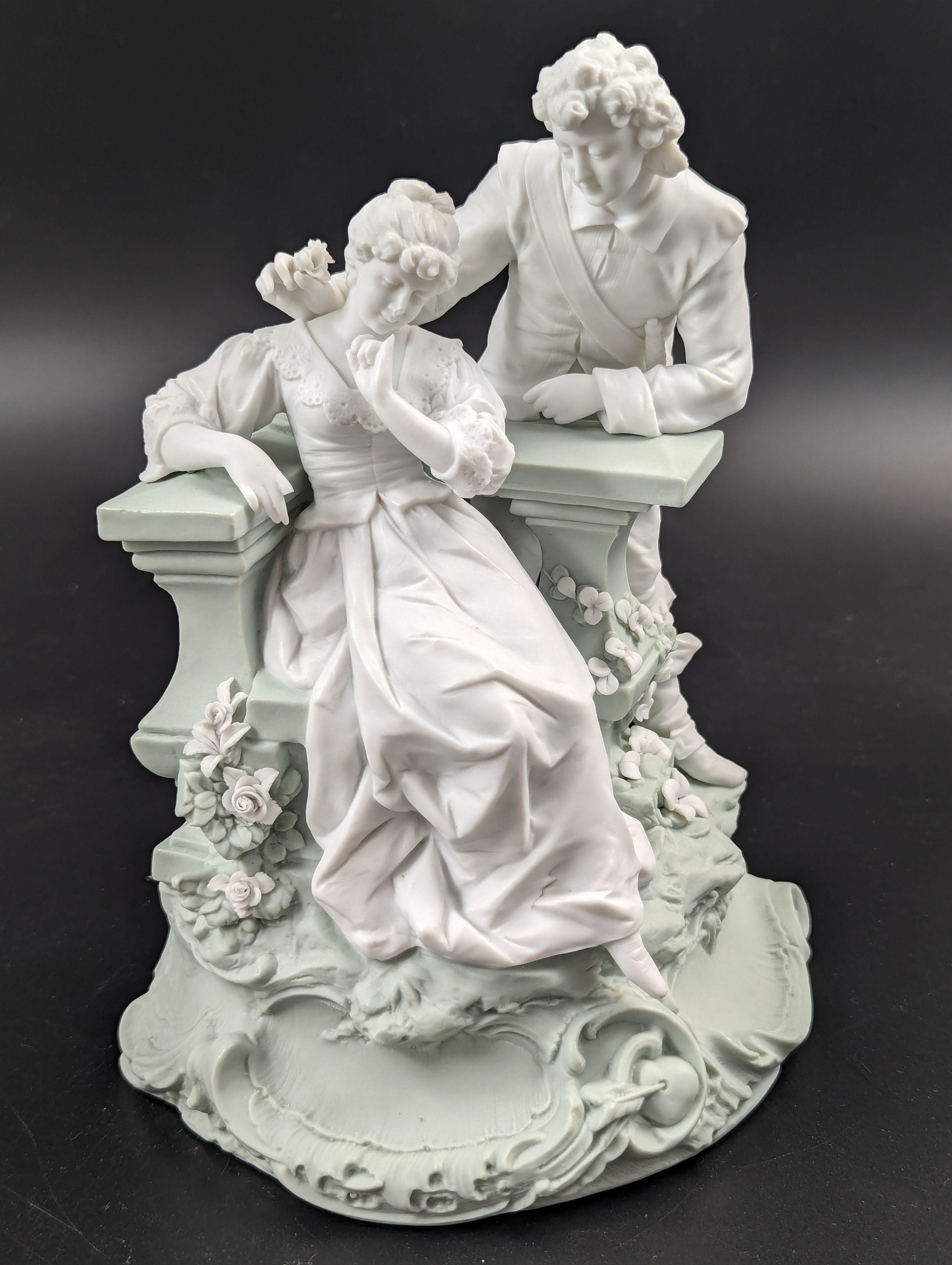 Parian biscuit figurine  by Triebner Ens & Co, Volkstedt, c. 1894-1900.