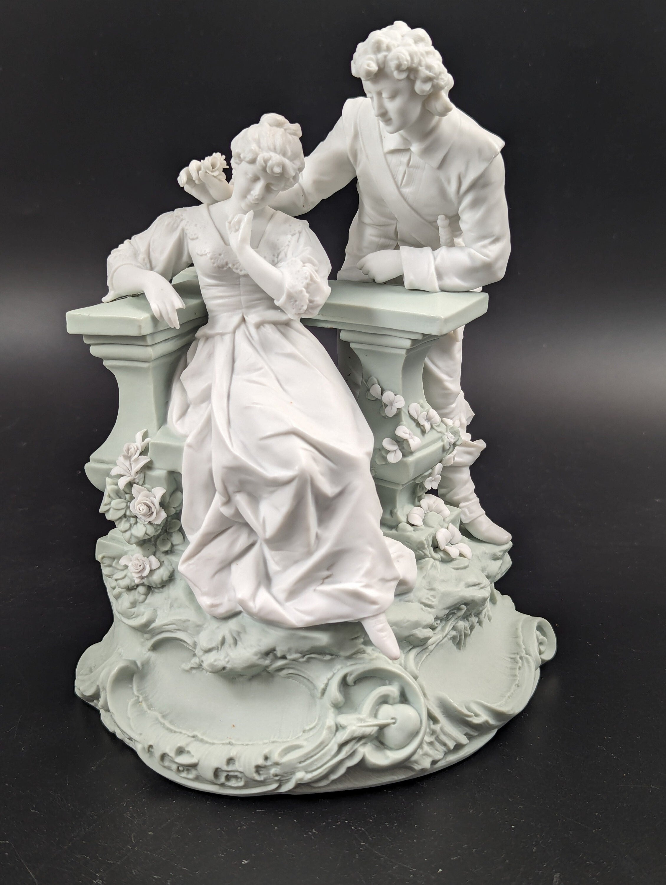Parian biscuit figurine  by Triebner Ens & Co, Volkstedt, c. 1894-1900.