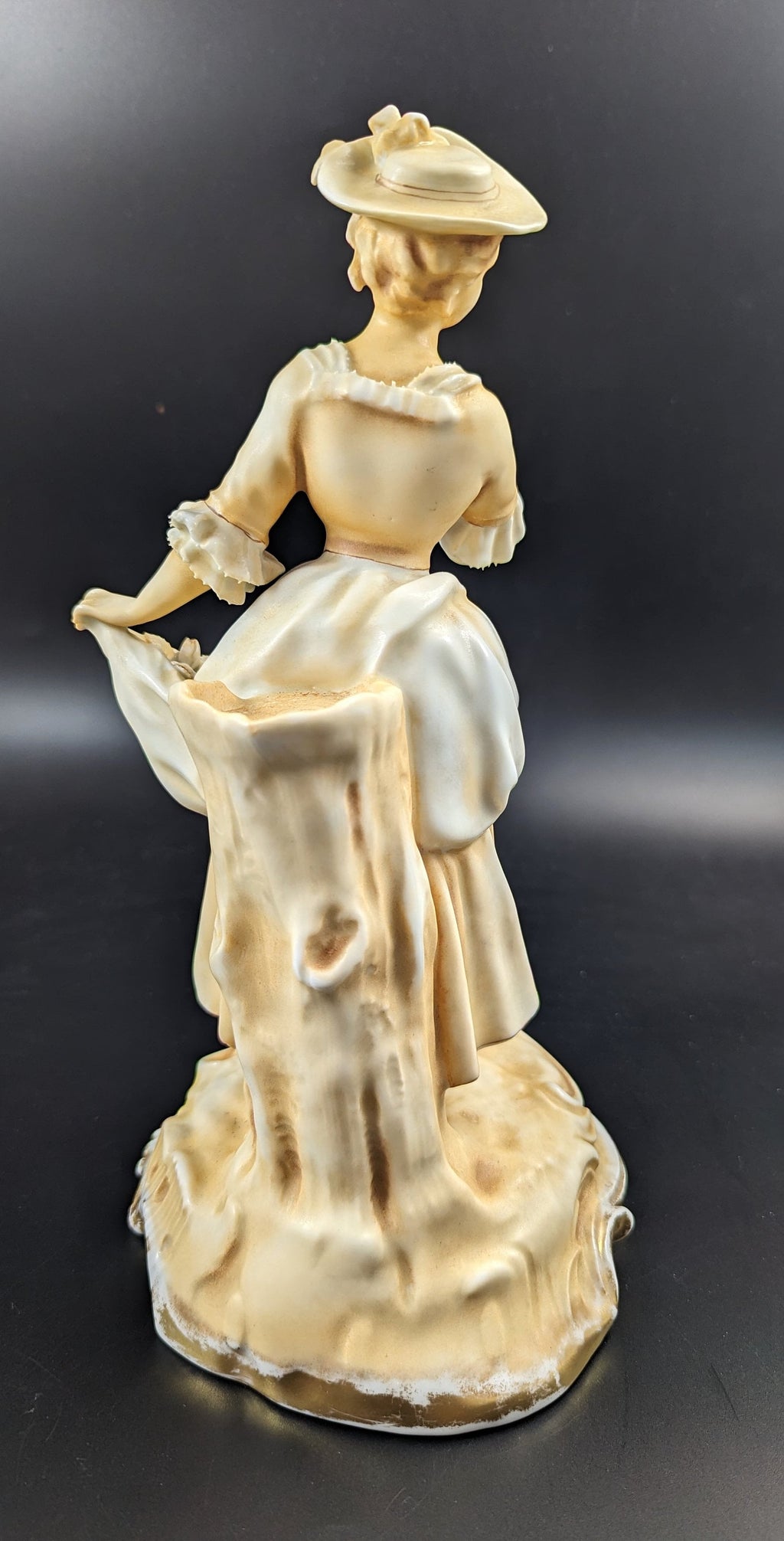 Parian (Biscuit Porcelain)  Woman Figurine by Sitzendorf, c.1887-1900.