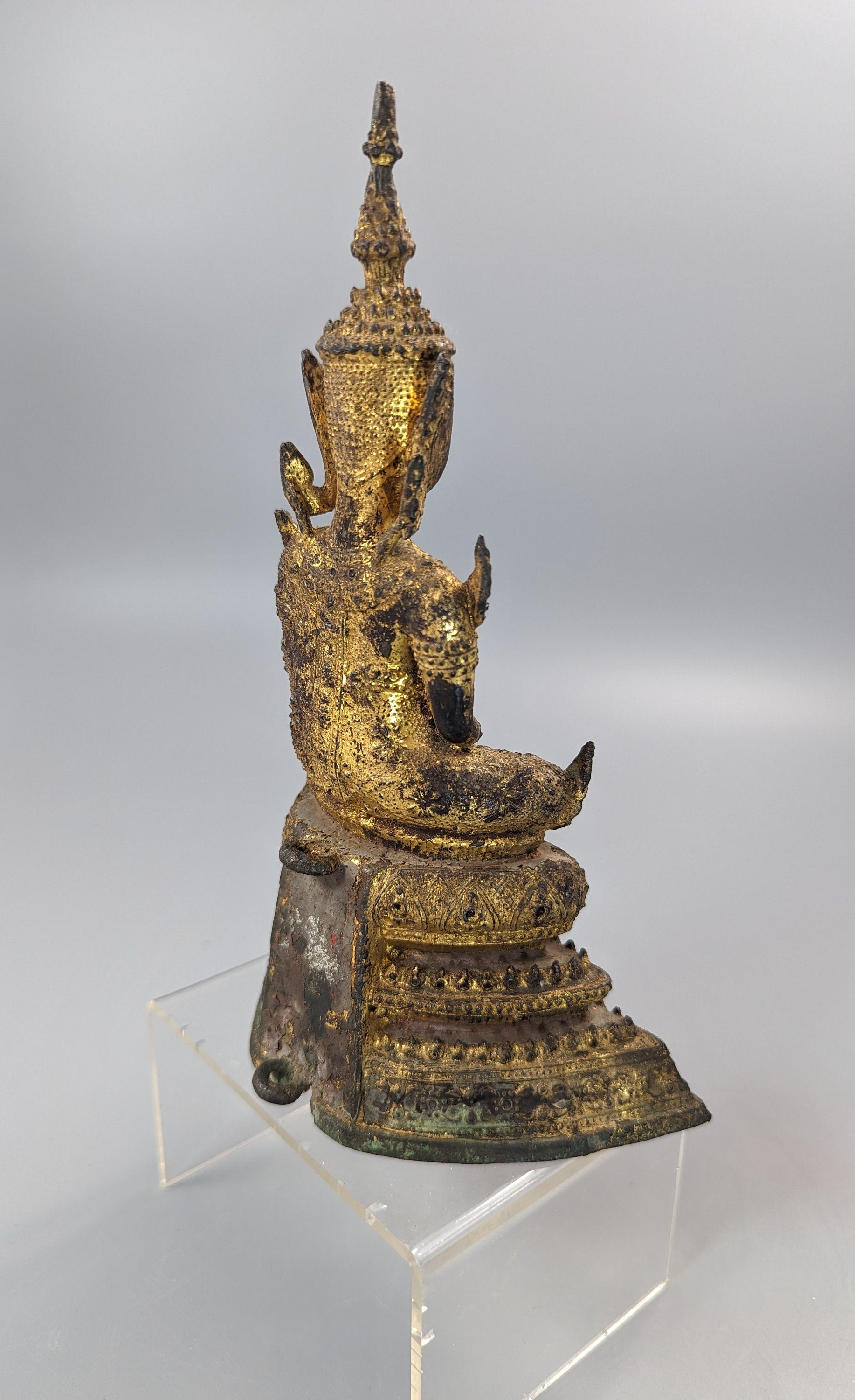 Buddha Shakyamuni on high throne,Thai ,18th/19th C.