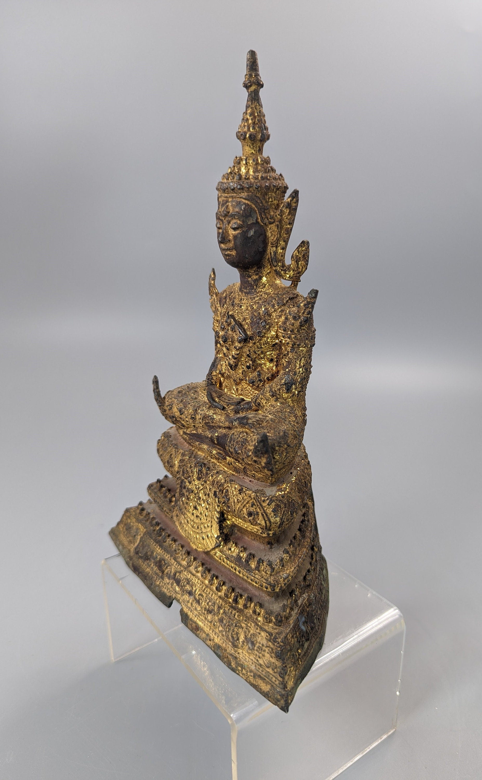 Buddha Shakyamuni on high throne,Thai ,18th/19th C.