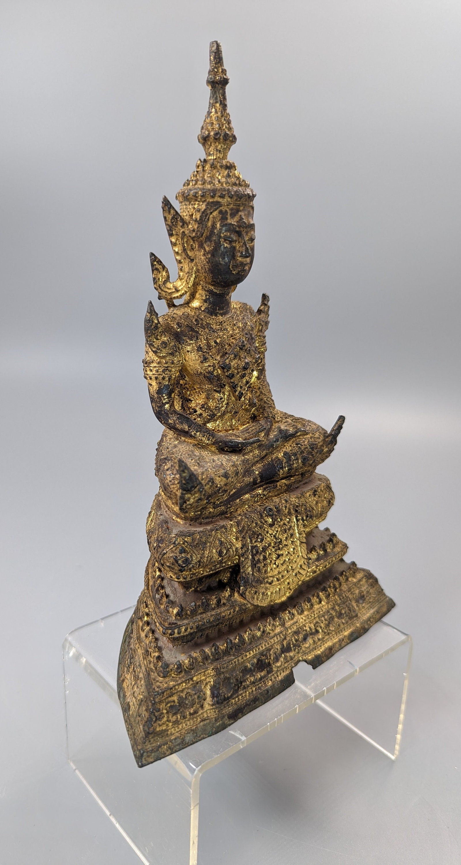 Buddha Shakyamuni on high throne,Thai ,18th/19th C.