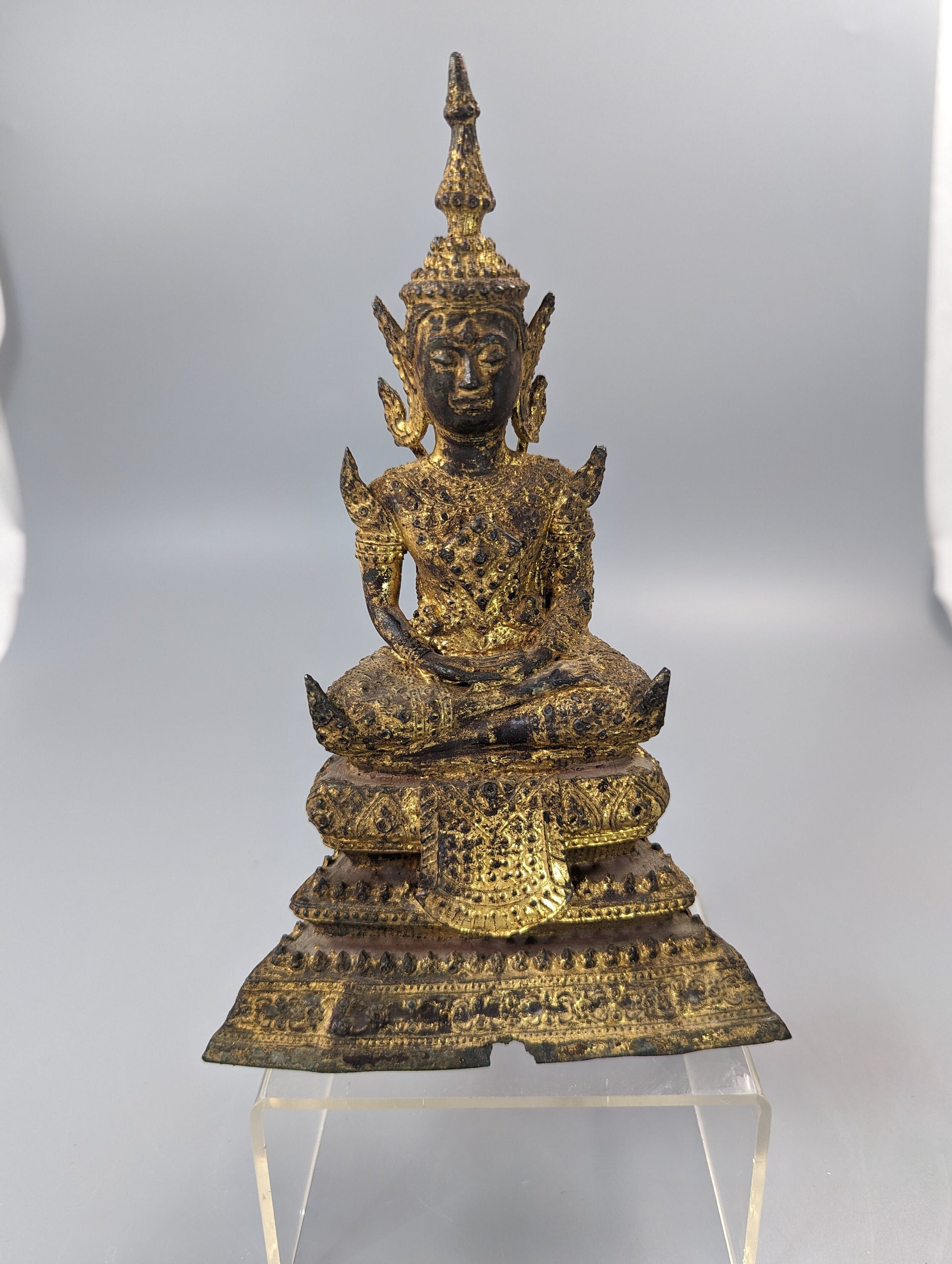 Buddha Shakyamuni on high throne,Thai ,18th/19th C.