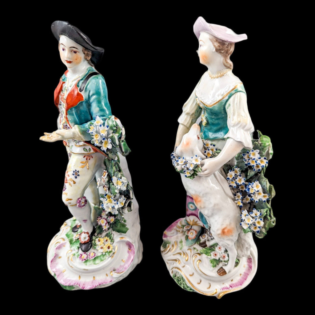 Early Derby, Patch Period,  Garland Shepherds, c. 1765