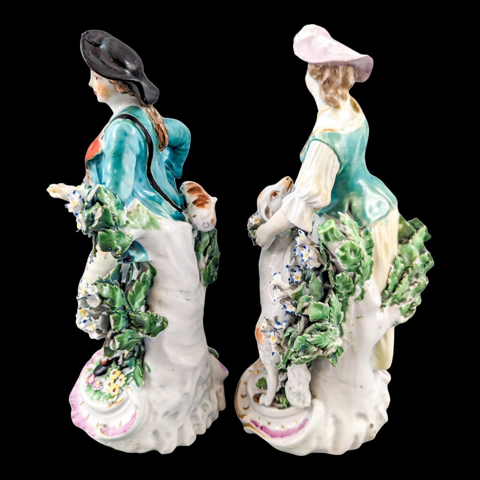 Early Derby, Patch Period,  Garland Shepherds, c. 1765