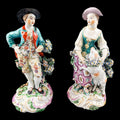 Early Derby, Patch Period,  Garland Shepherds, c. 1765