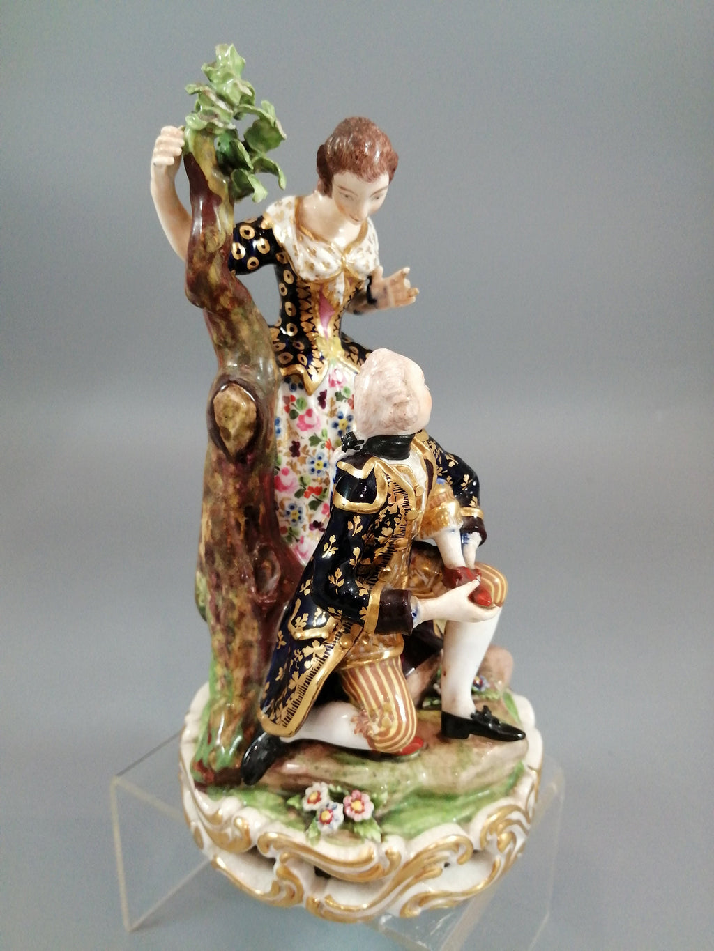Antique Derby Figurine Shoemaker, early 19th century, rare.