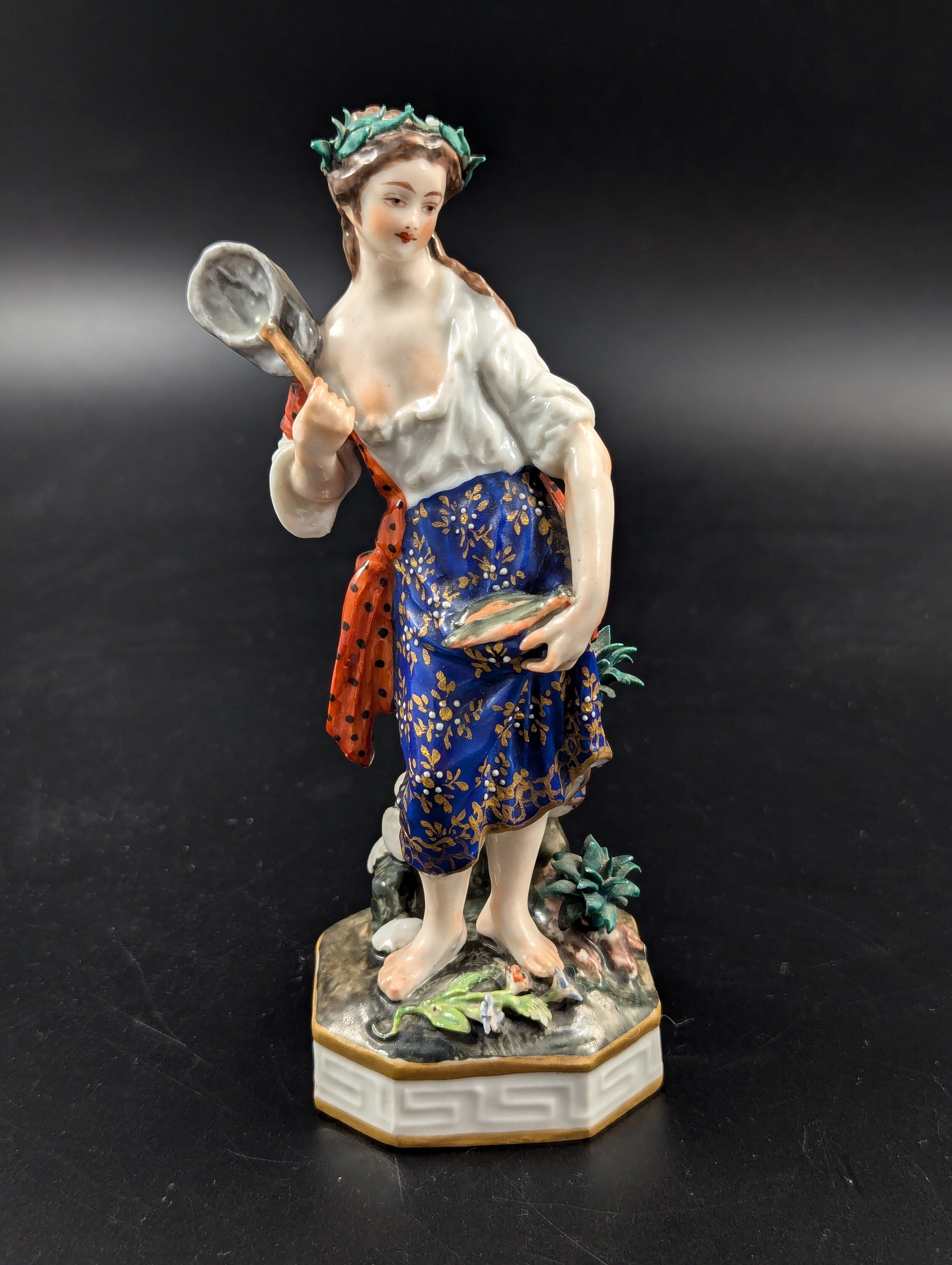 Antique Derby figurine, "Water element" c. 1800.