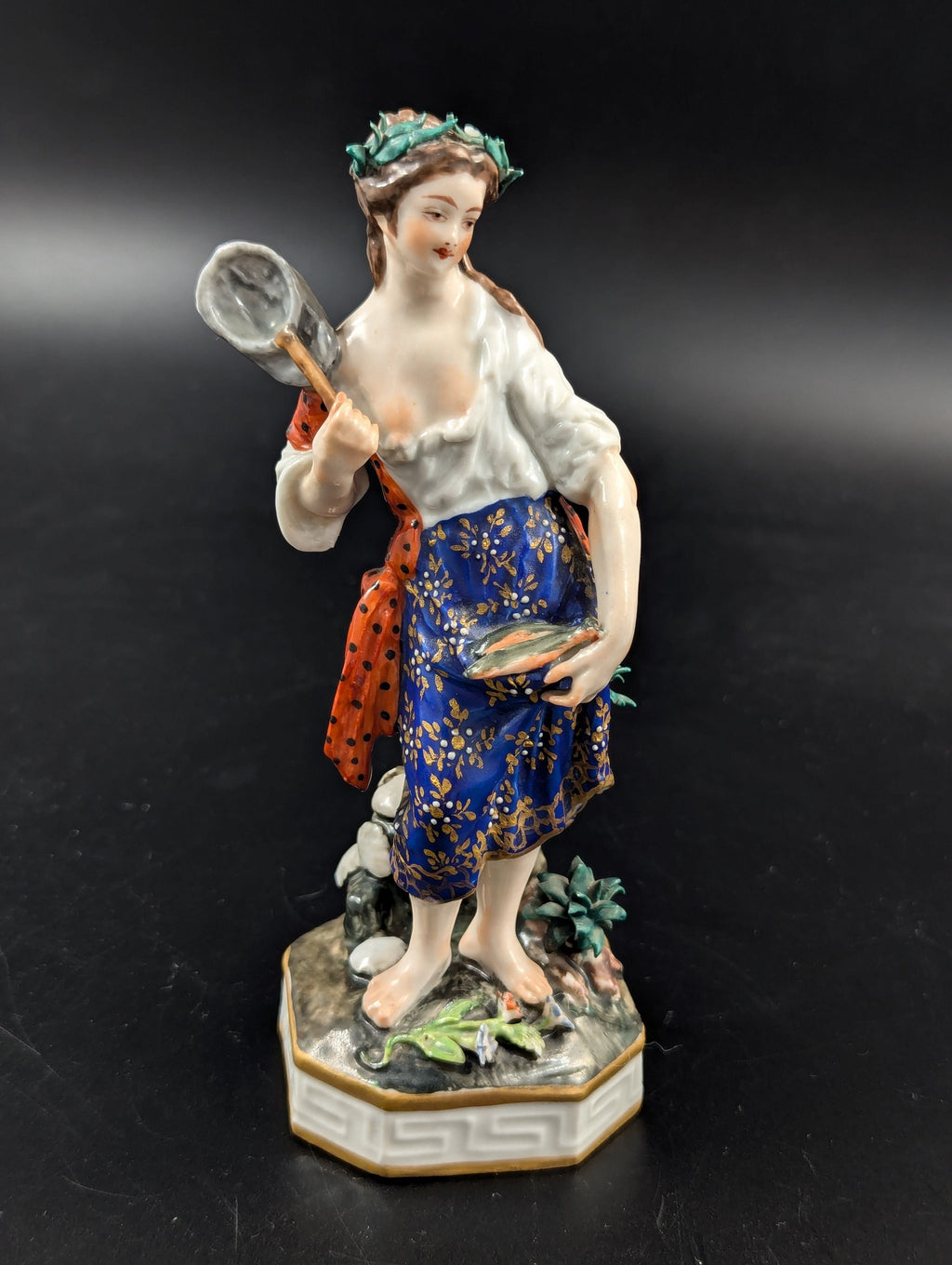 Antique Derby figurine, "Water element" c. 1800.