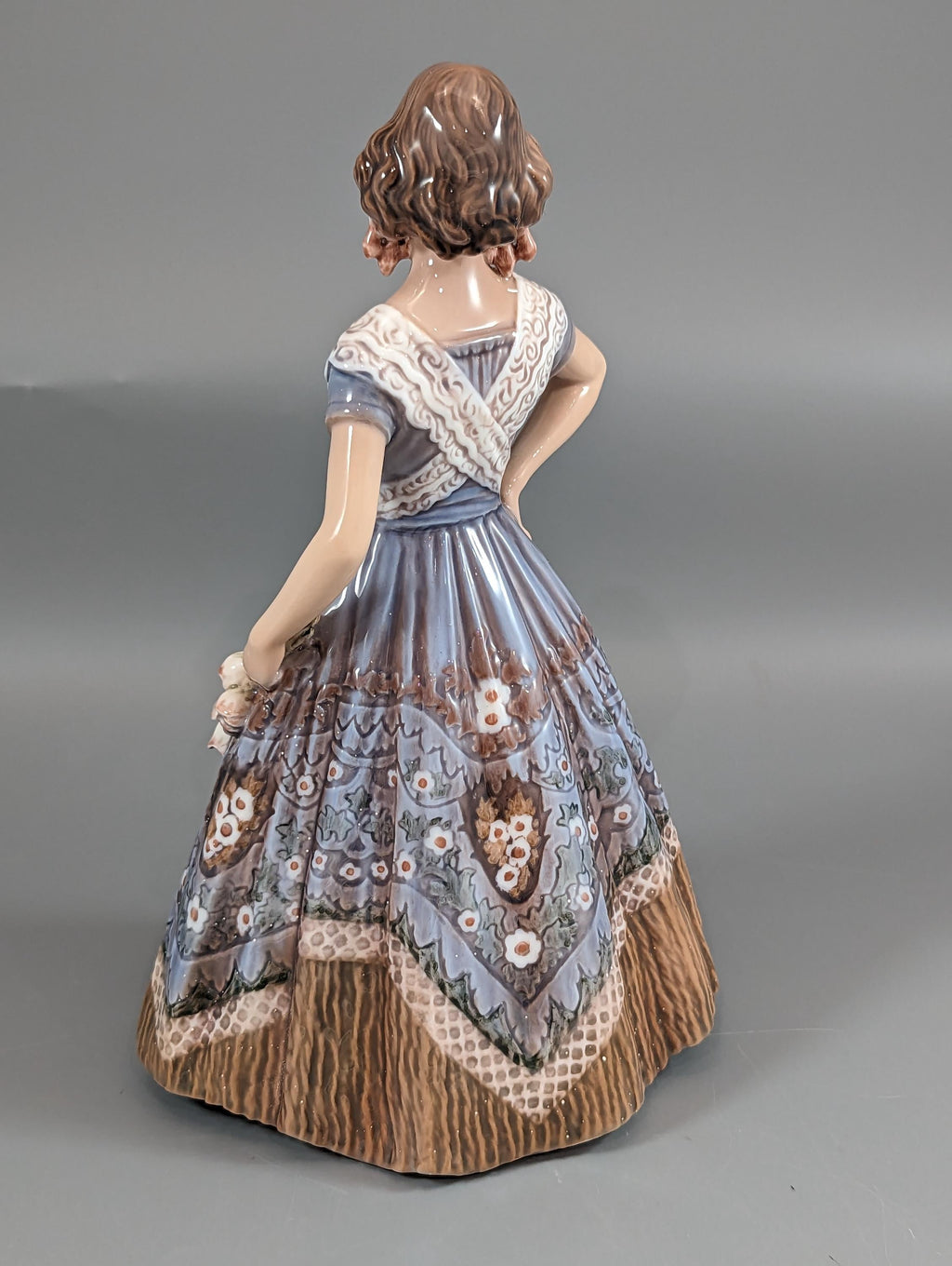 Dahl Jensen Antique Porcelain Figurine: Spanish Dancer, Early Blue Design