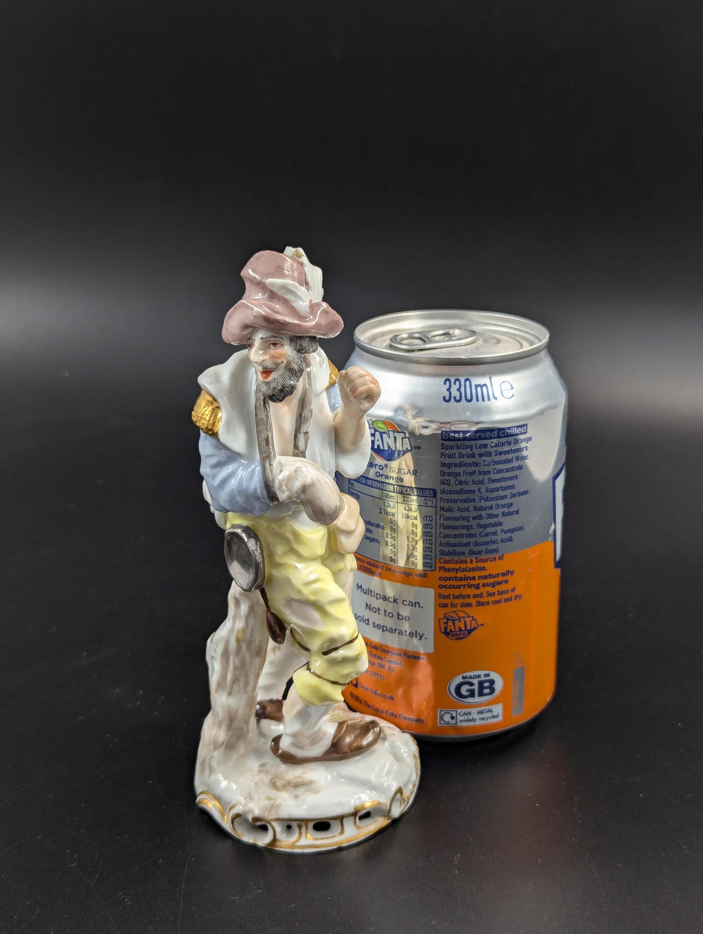 Antique Figurine Edme Samson Hobo, Mid 19th Century