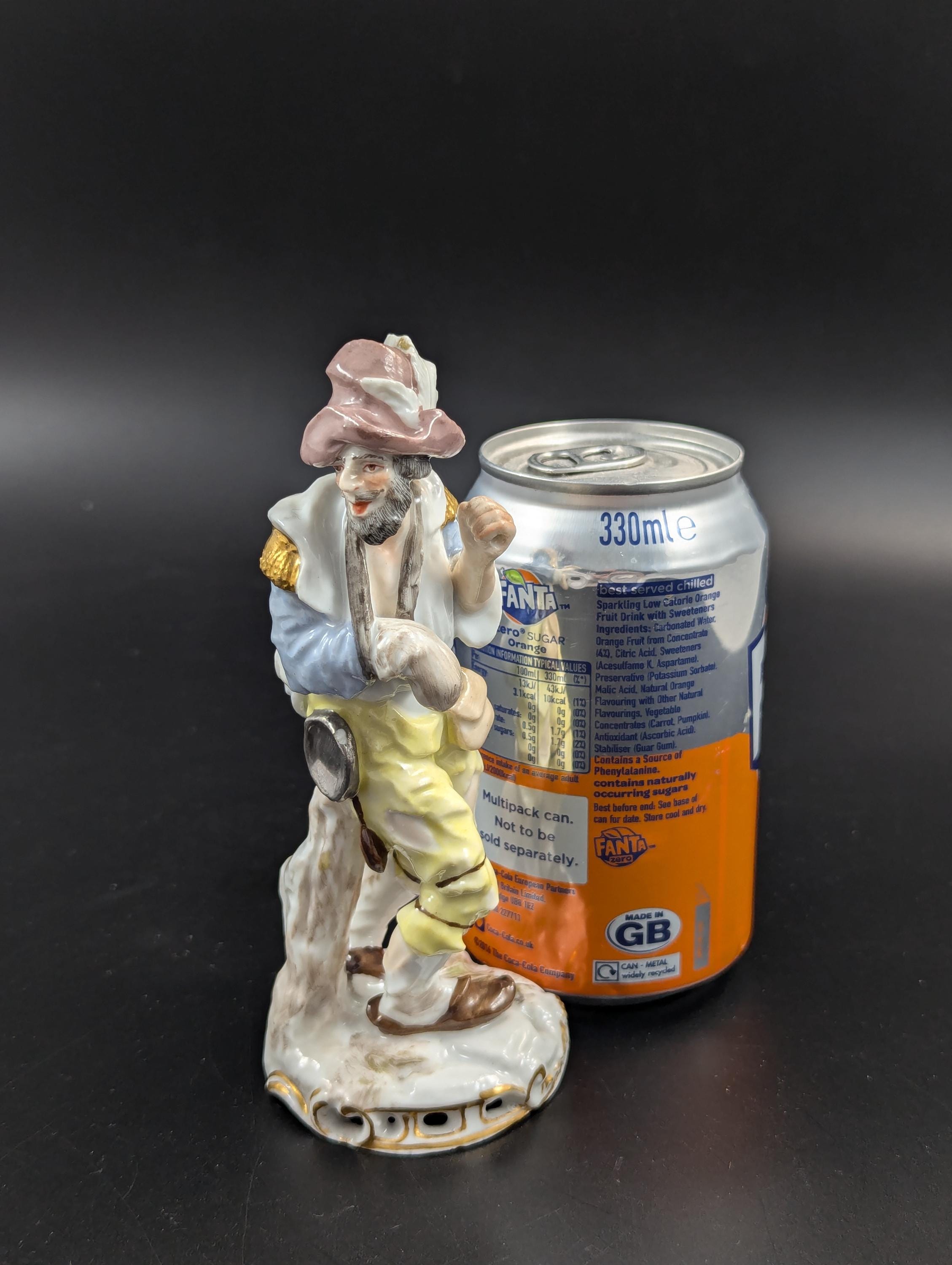 Antique Figurine Edme Samson Hobo, Mid 19th Century