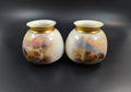 A Pair of Royal Worcester Vases Painted with Highland Cattle by Harry Stinton
