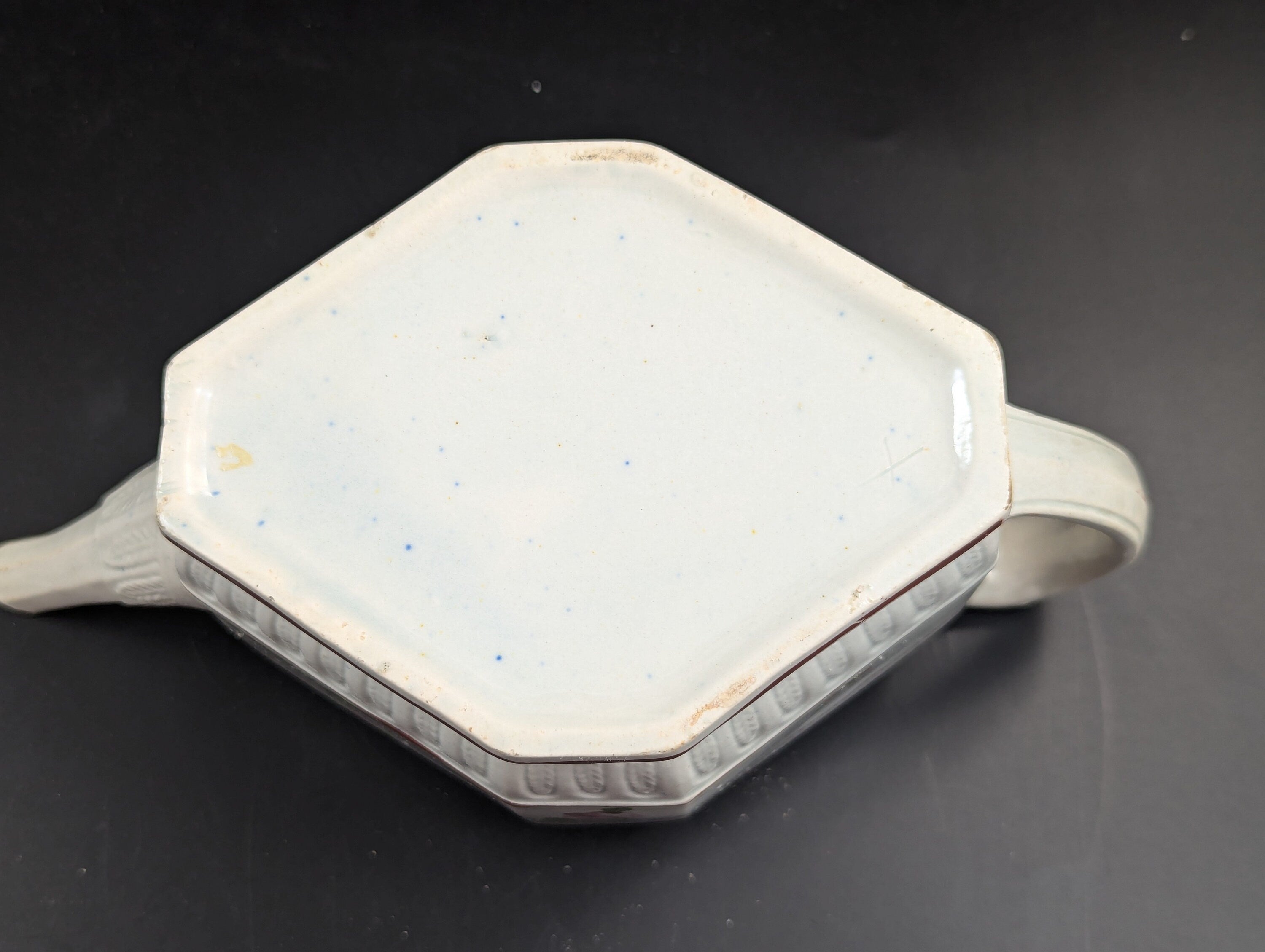 Antique octagonal Teapot by Thomas Harley, Staffordshire, c. 1805.Rare