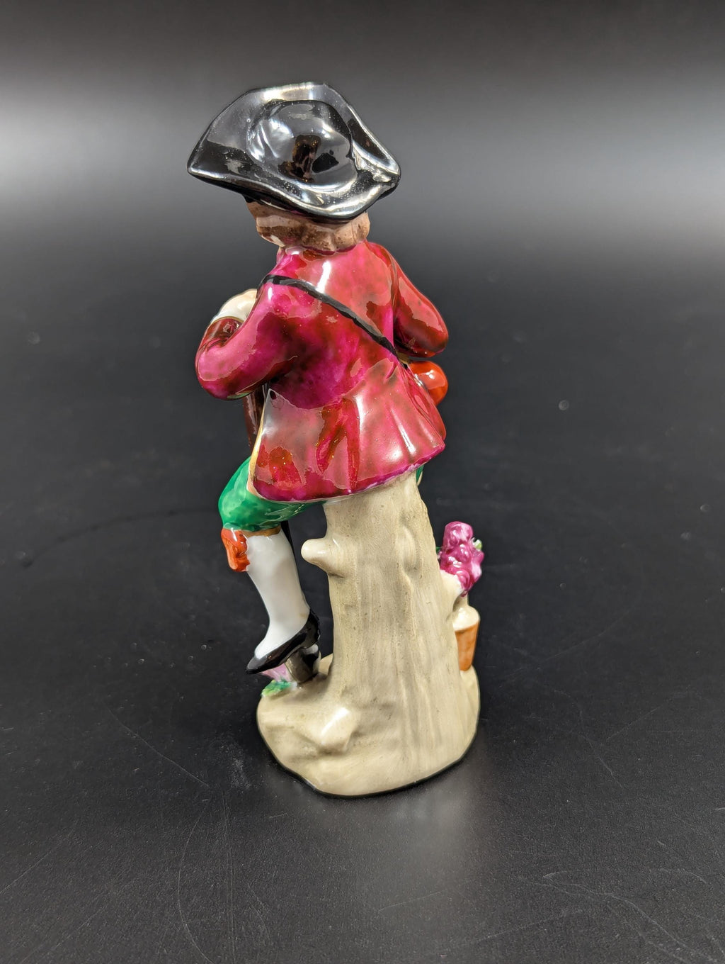 Antique Sitzendorf Porcelain Figurine: Young Gardener, German Decor