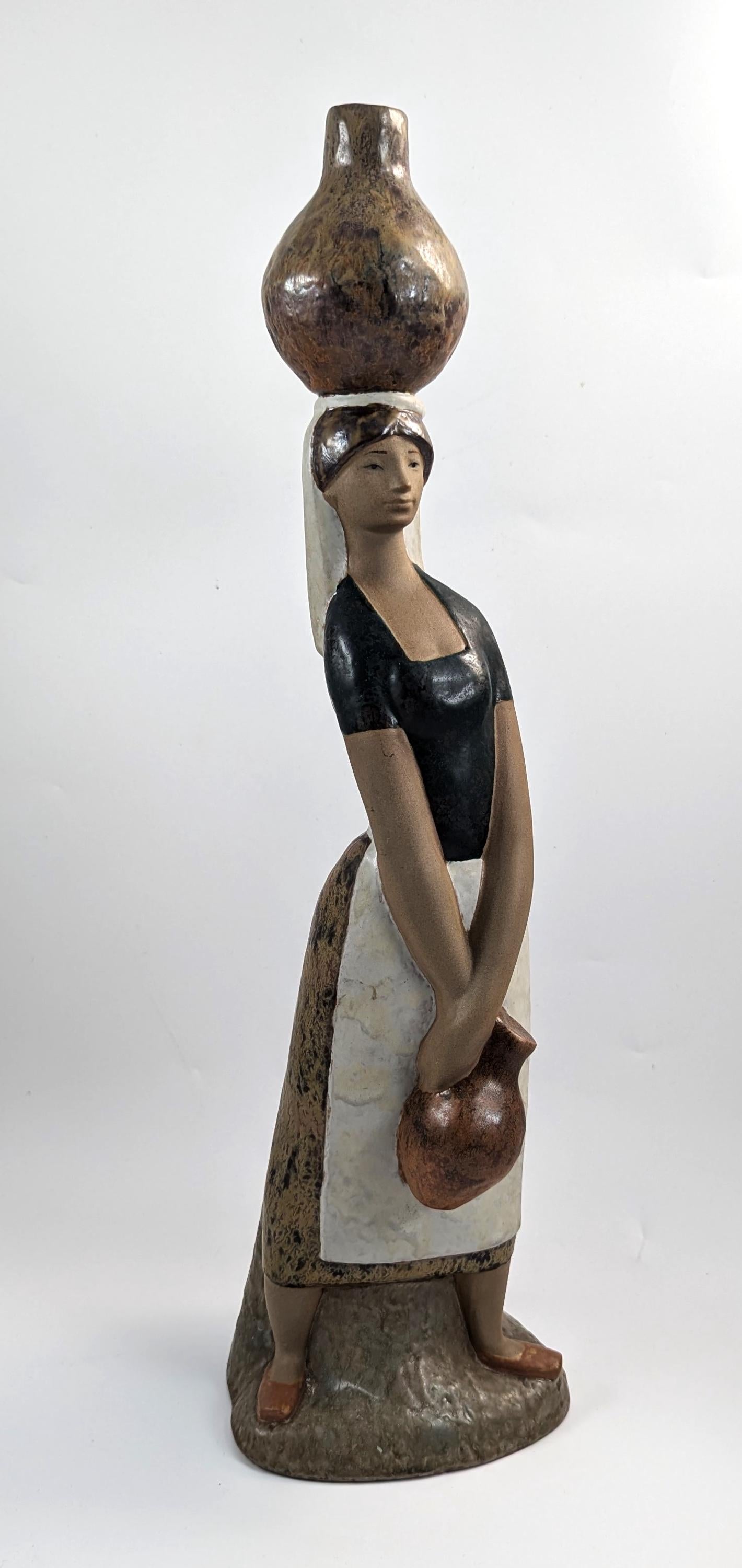 Girl to the Fountain, Lladró,Large Figure c. 1975