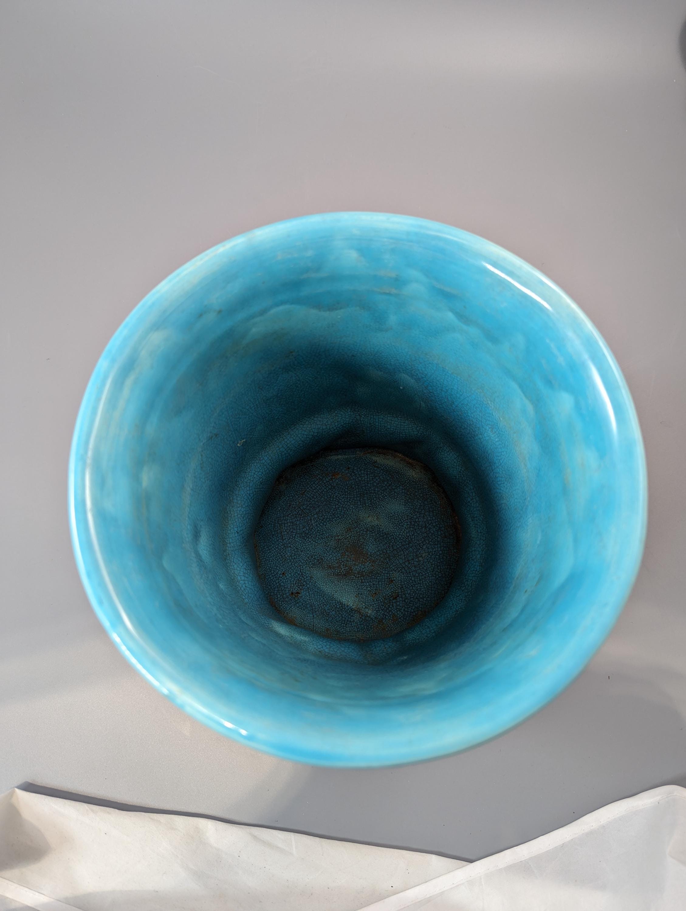 Rare Majolica Jardiniere Planter by Royal Worcester, c. 1876