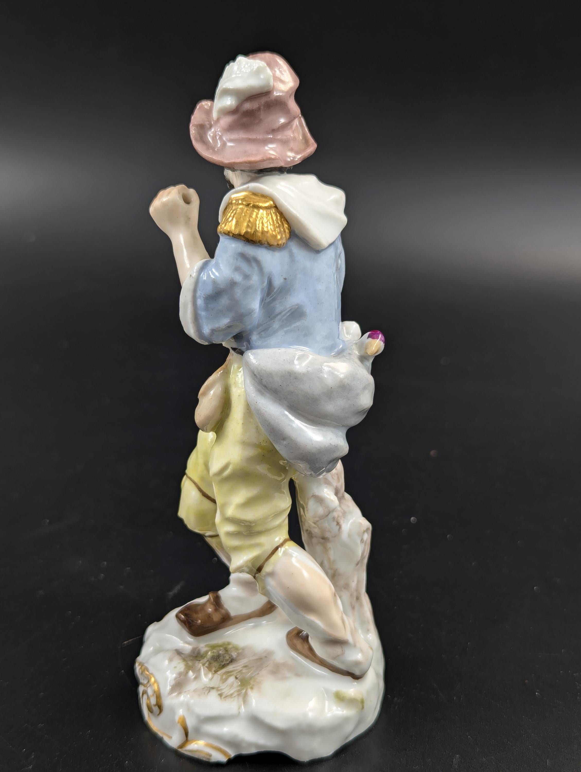 Antique Figurine Edme Samson Hobo, Mid 19th Century
