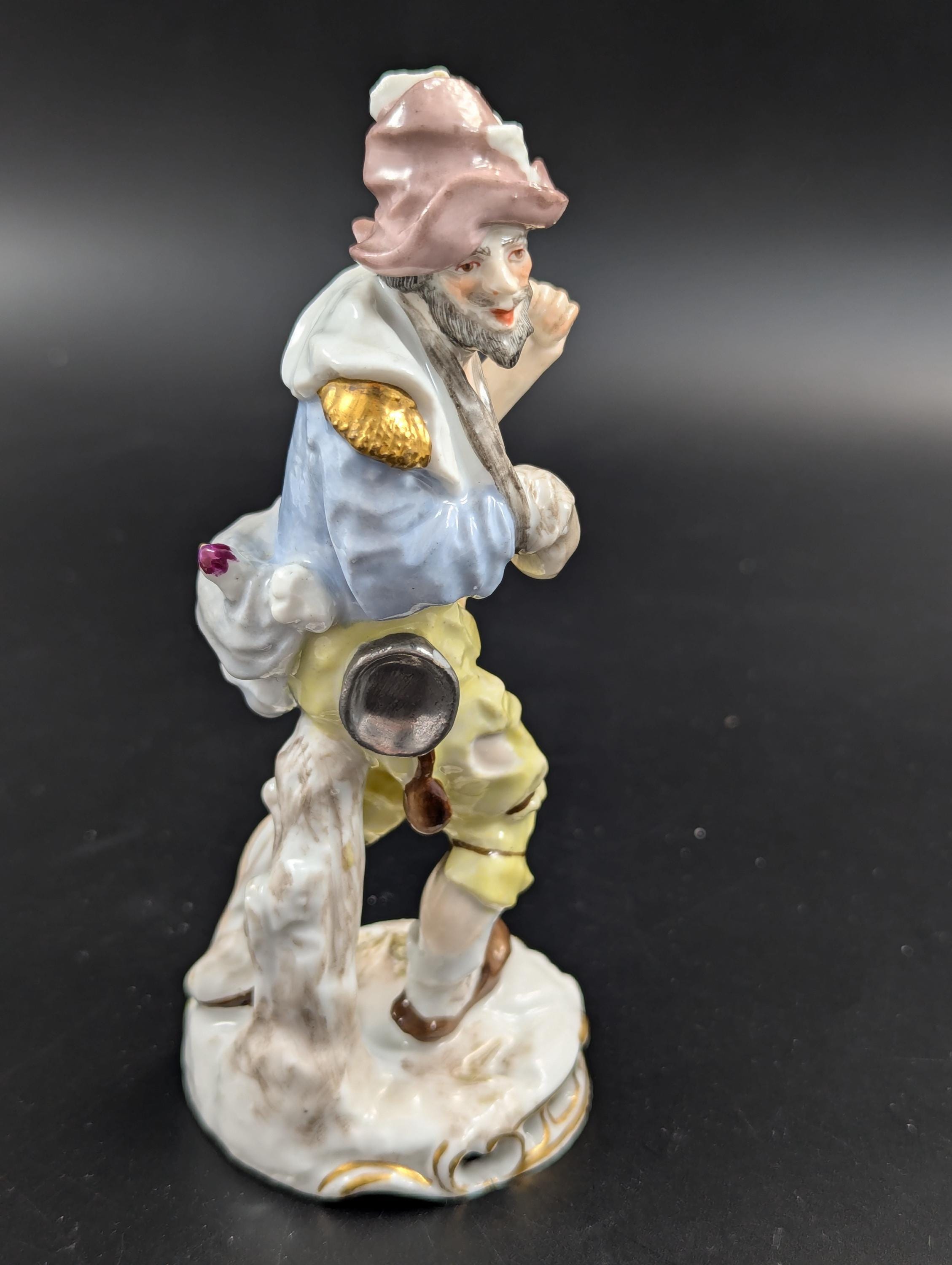 Antique Figurine Edme Samson Hobo, Mid 19th Century