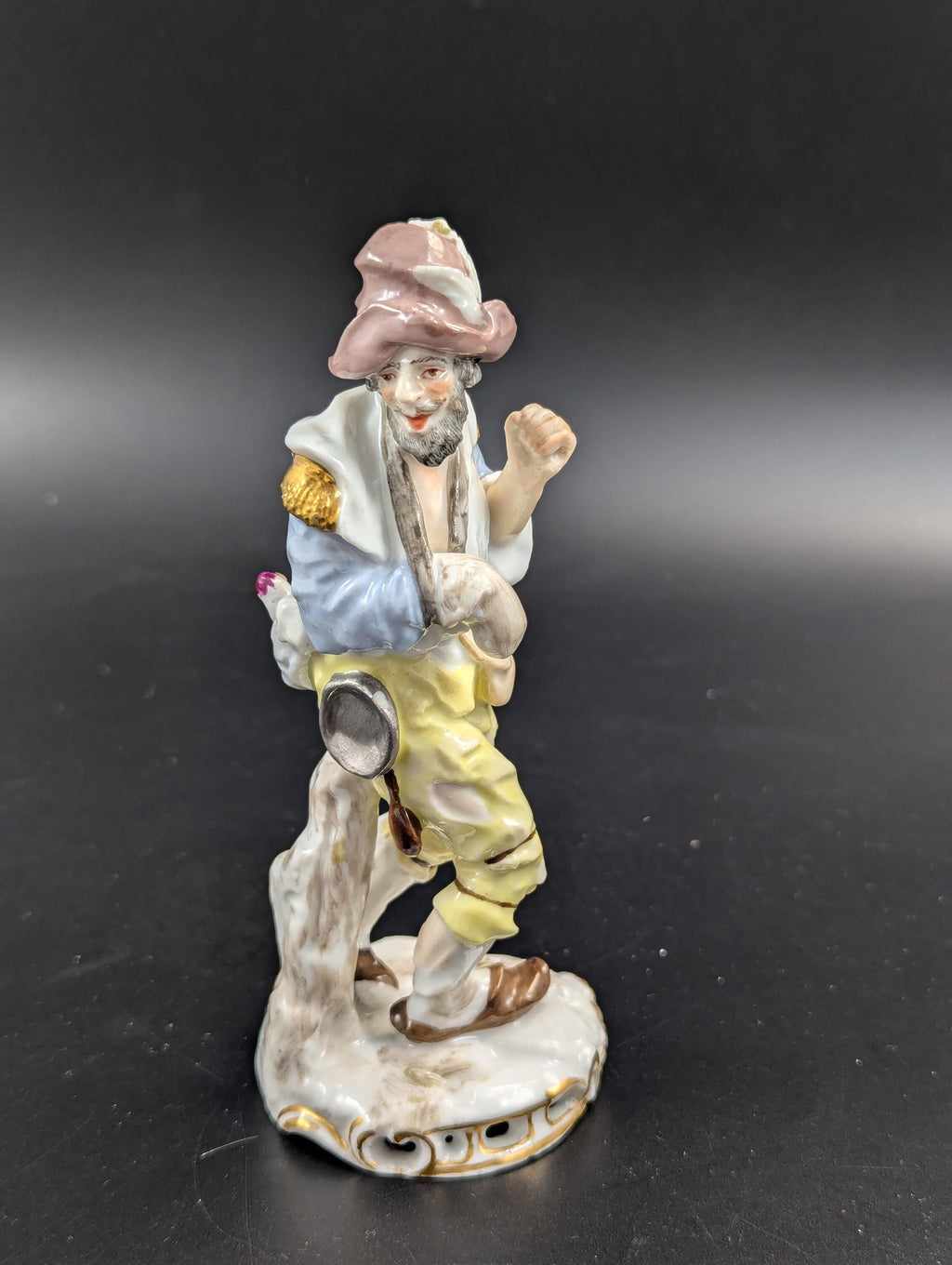 Antique Figurine Edme Samson Hobo, Mid 19th Century