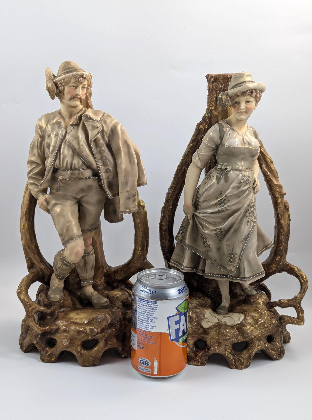 Antique Porcelain Figurines, Bohemian School, 19th Century
