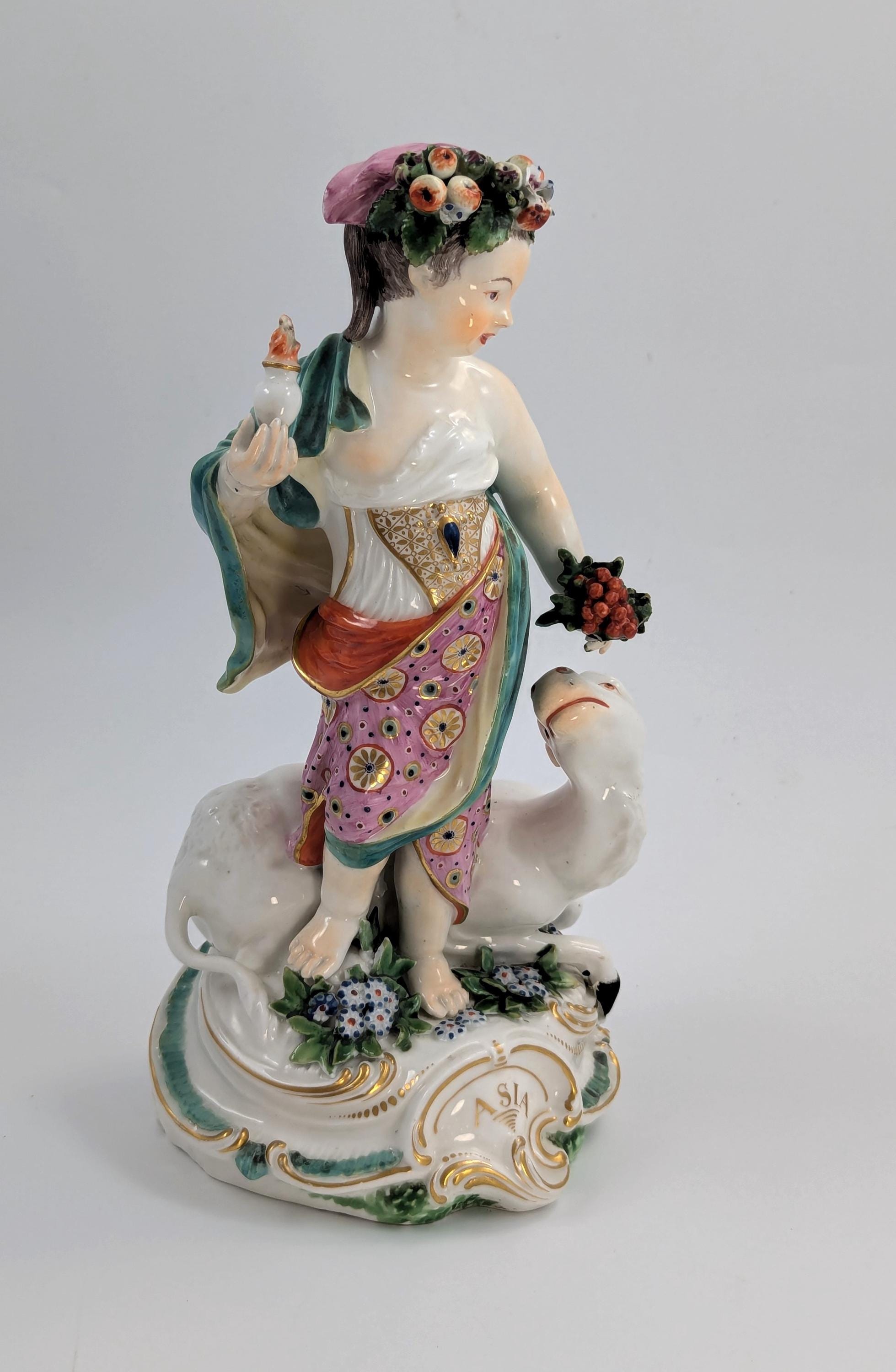 Derby Porcelain Allegorical Figure of Asia, c. 1760
